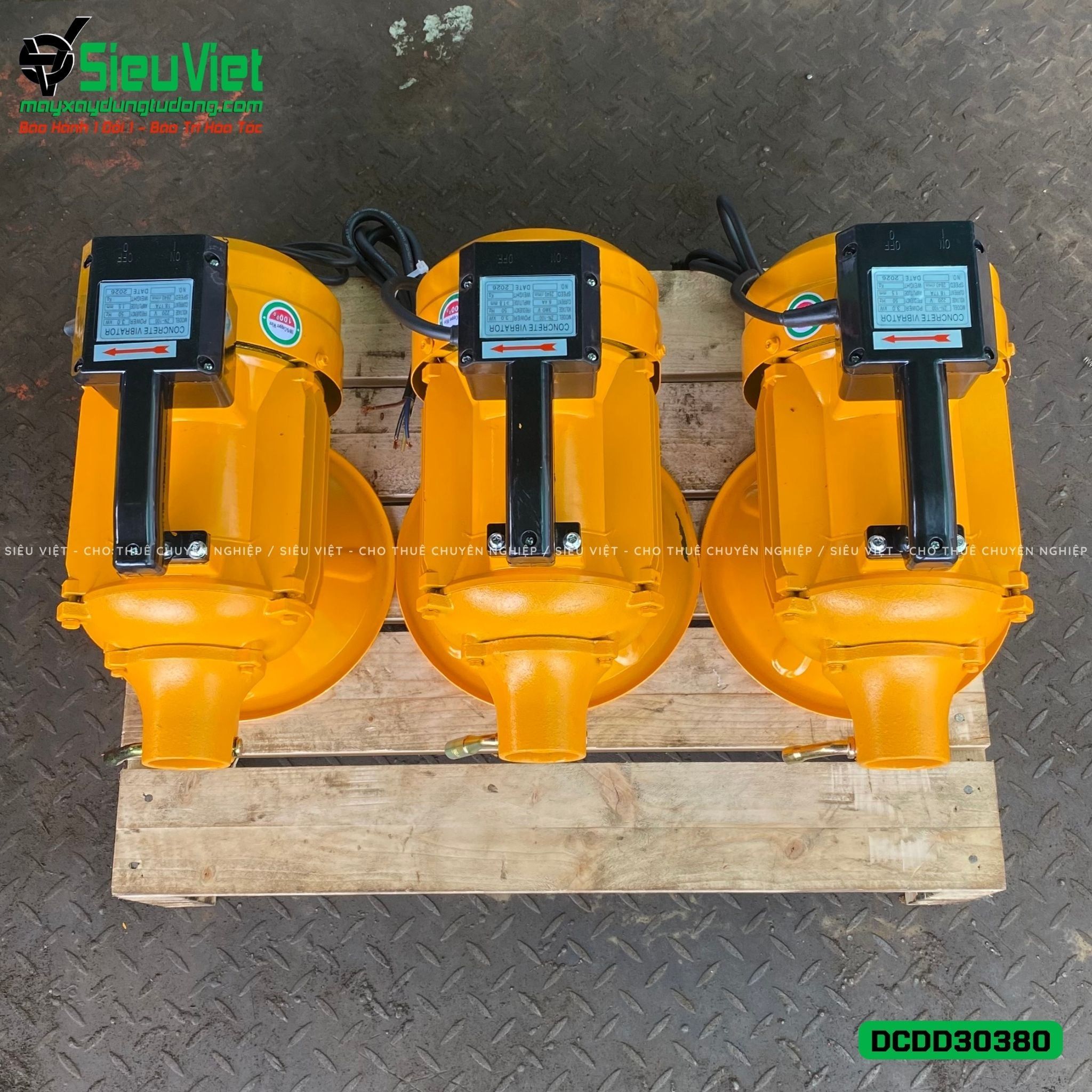 Động cơ đầm dùi điện DCDD30380 - 3.0kw, Điện 380v, 3 Pha