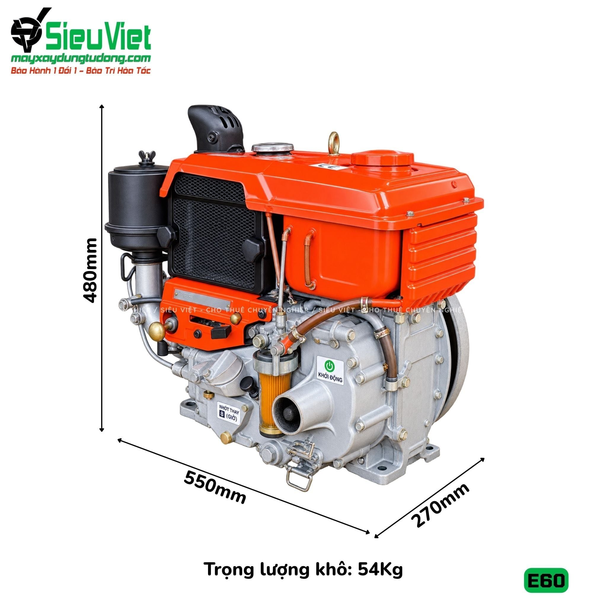 (Cũ) Động cơ diesel Kubota E60 Nhật Bản