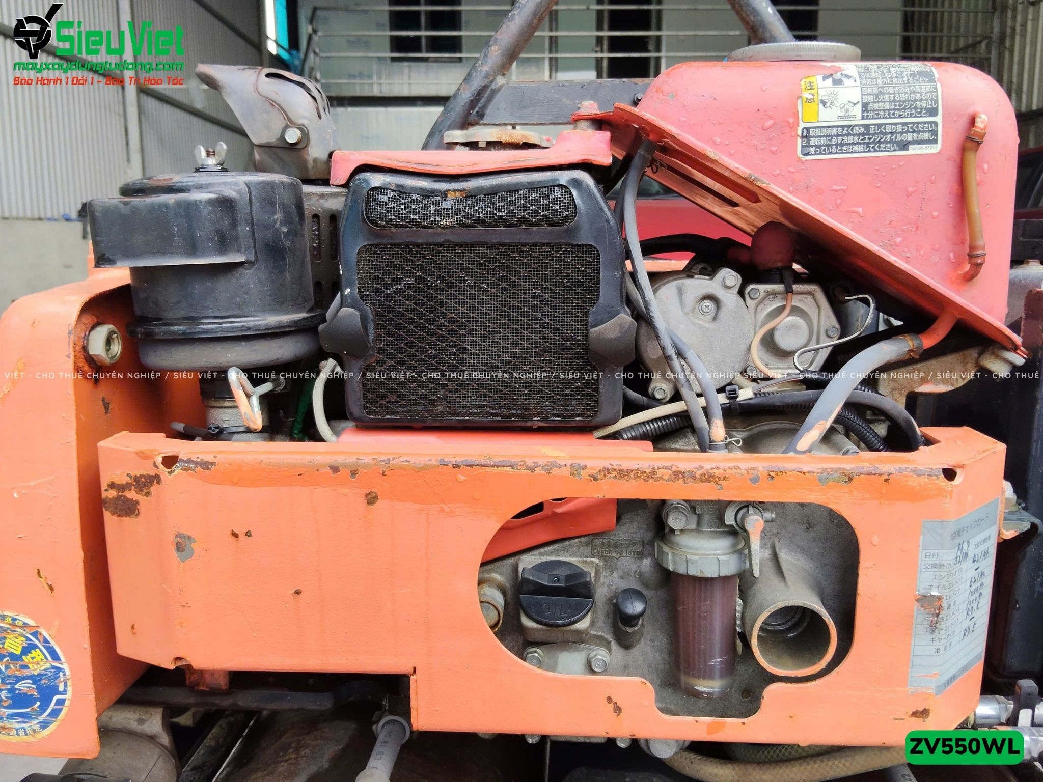 Xe lu rung dắt tay 600Kg Hitachi ZV550WL Nhật Bản (11031)