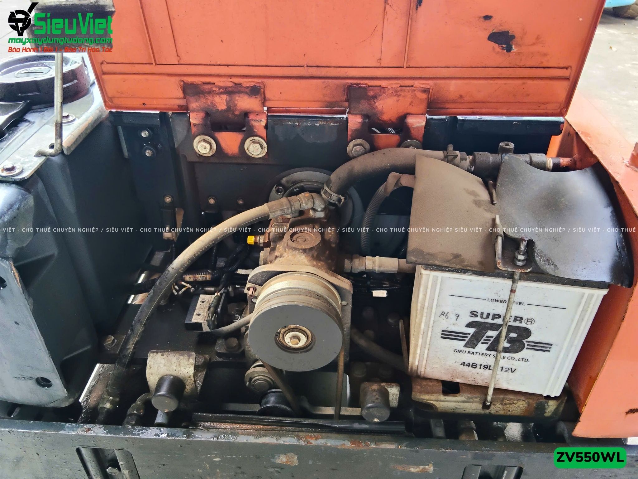 Xe lu rung dắt tay 600Kg Hitachi ZV550WL Nhật Bản (11031)
