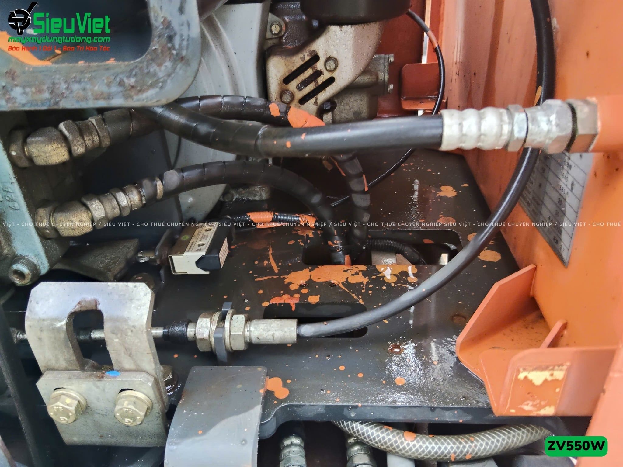 Xe lu rung dắt tay 620Kg Hitachi ZV550W Nhật Bản (11153)