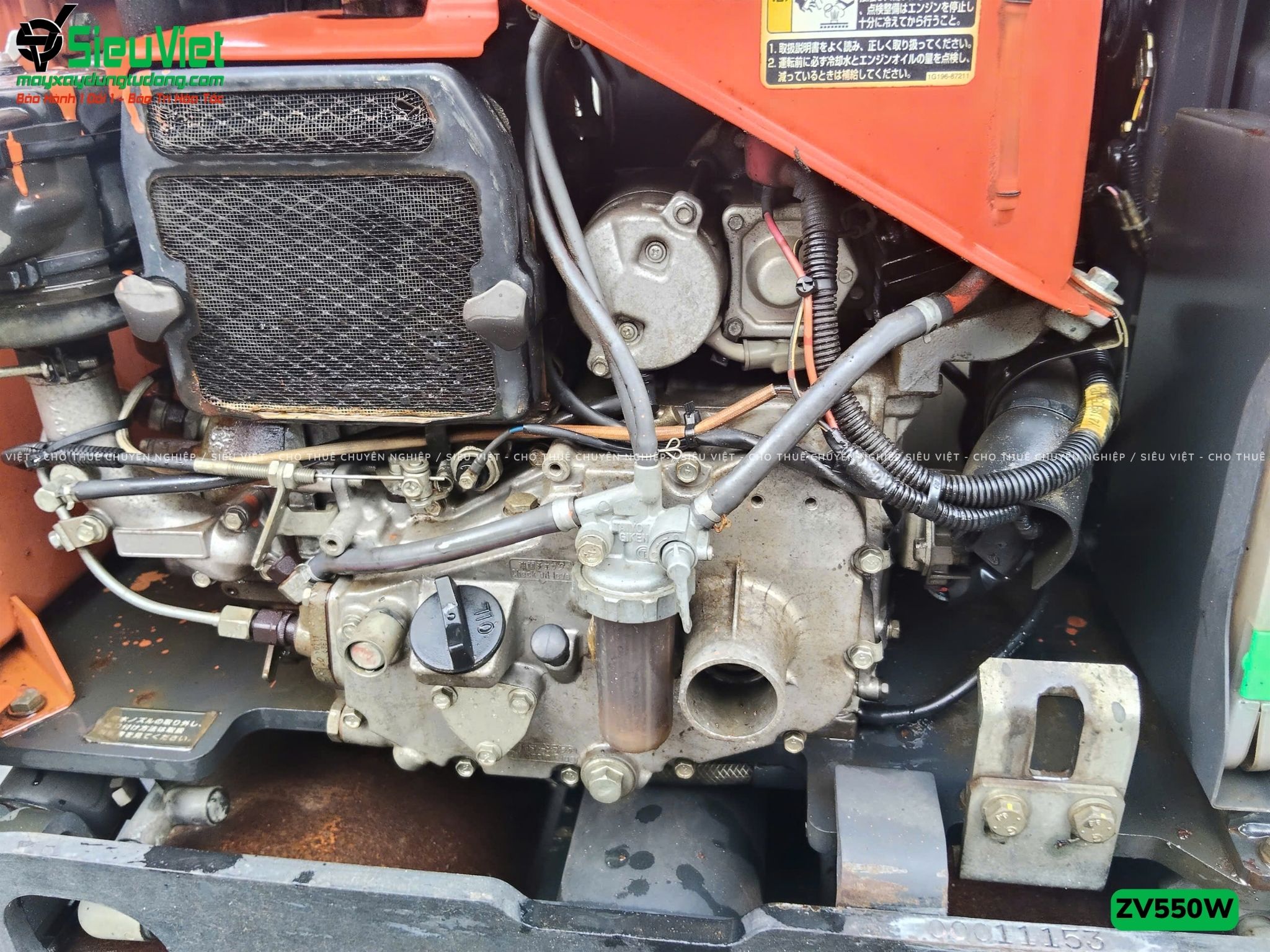 Xe lu rung dắt tay 620Kg Hitachi ZV550W Nhật Bản (11153)