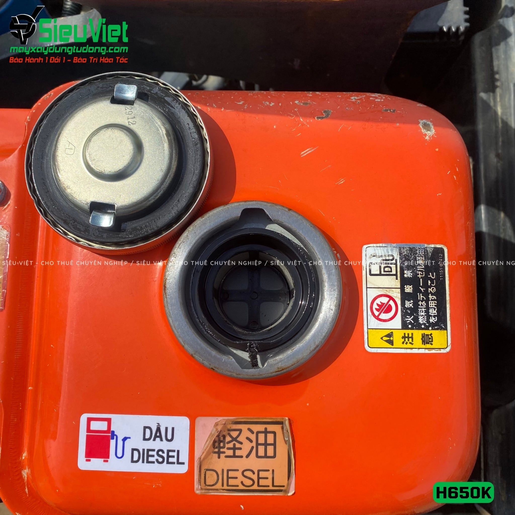 Xe lu rung dắt tay 675kg Kanto H650K Nhật Bản (650380)