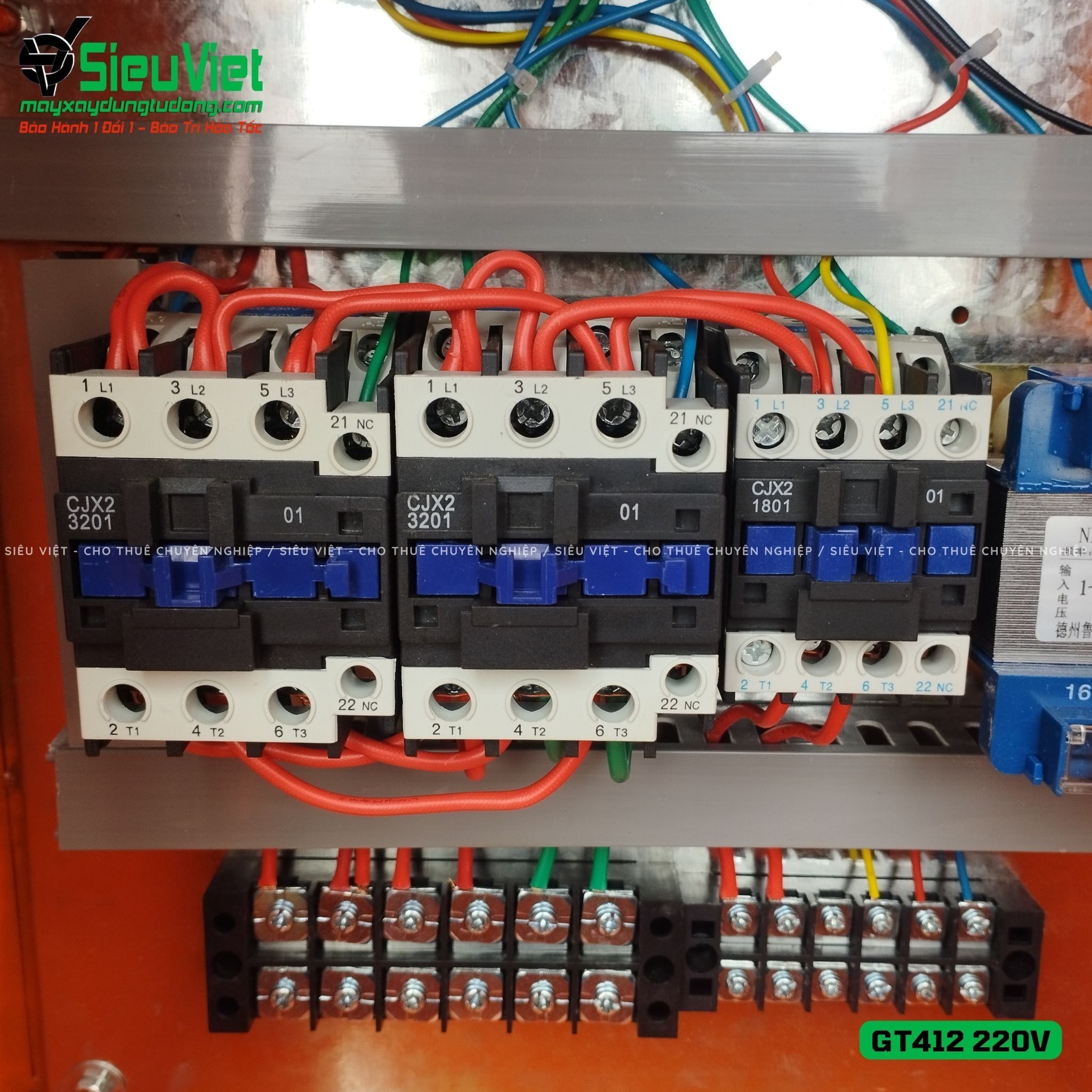 Máy duỗi cắt sắt tự động phi 5 > 10mm GT412 (Điện 220V, dân dụng)