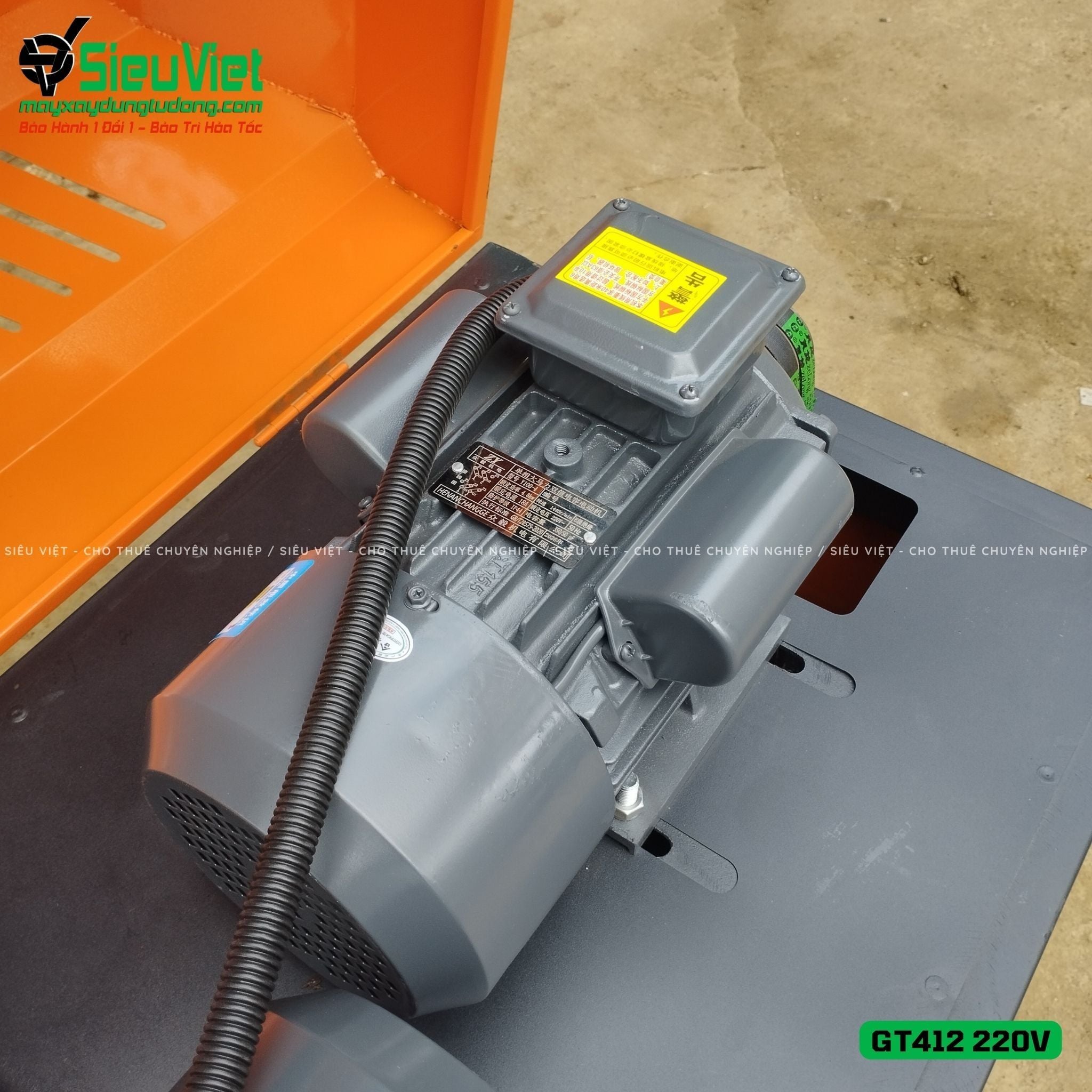 Thuê Ngày Máy duỗi cắt sắt tự động phi 5 > 10mm GT412 (Điện 220V)