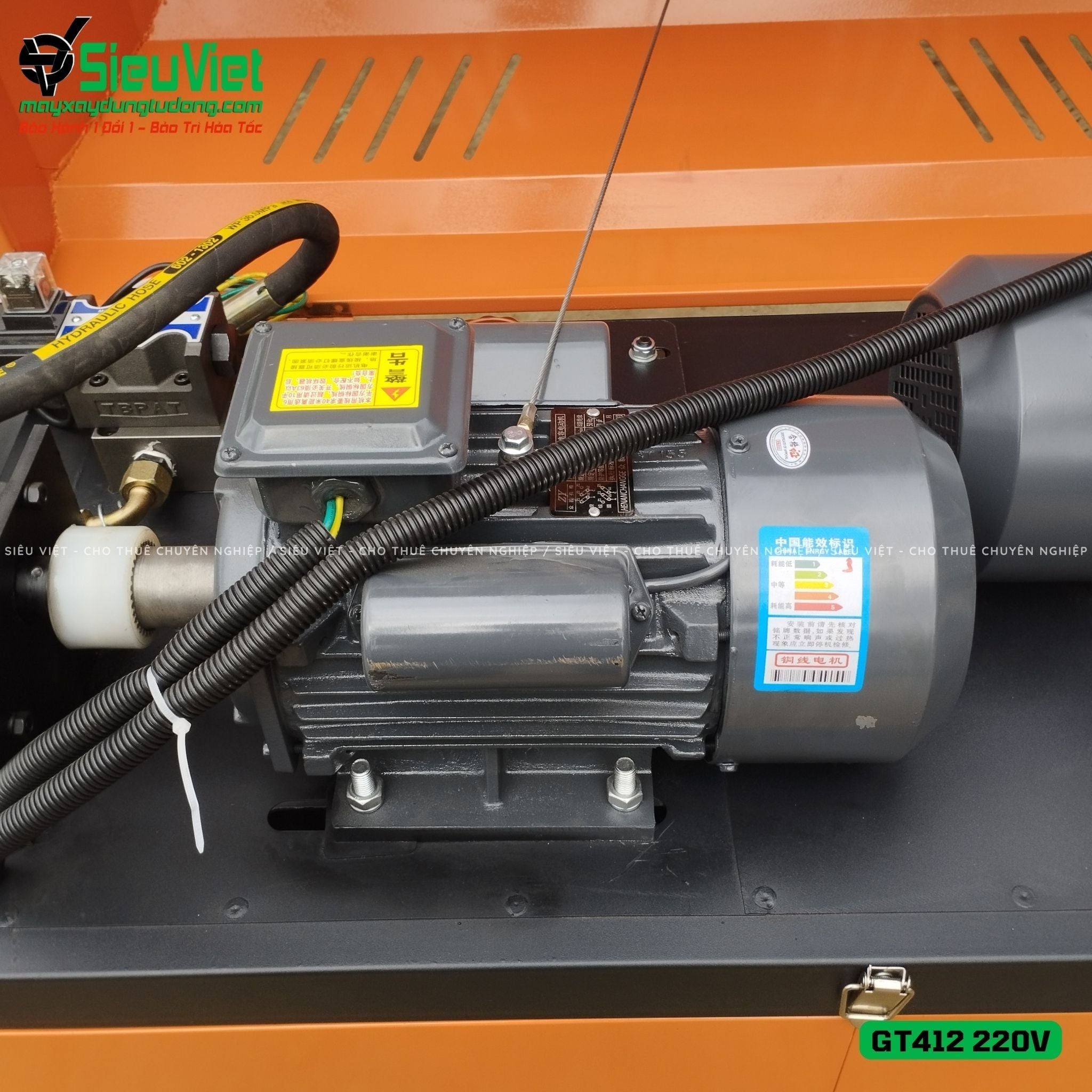 Thuê Ngày Máy duỗi cắt sắt tự động phi 5 > 10mm GT412 (Điện 220V)