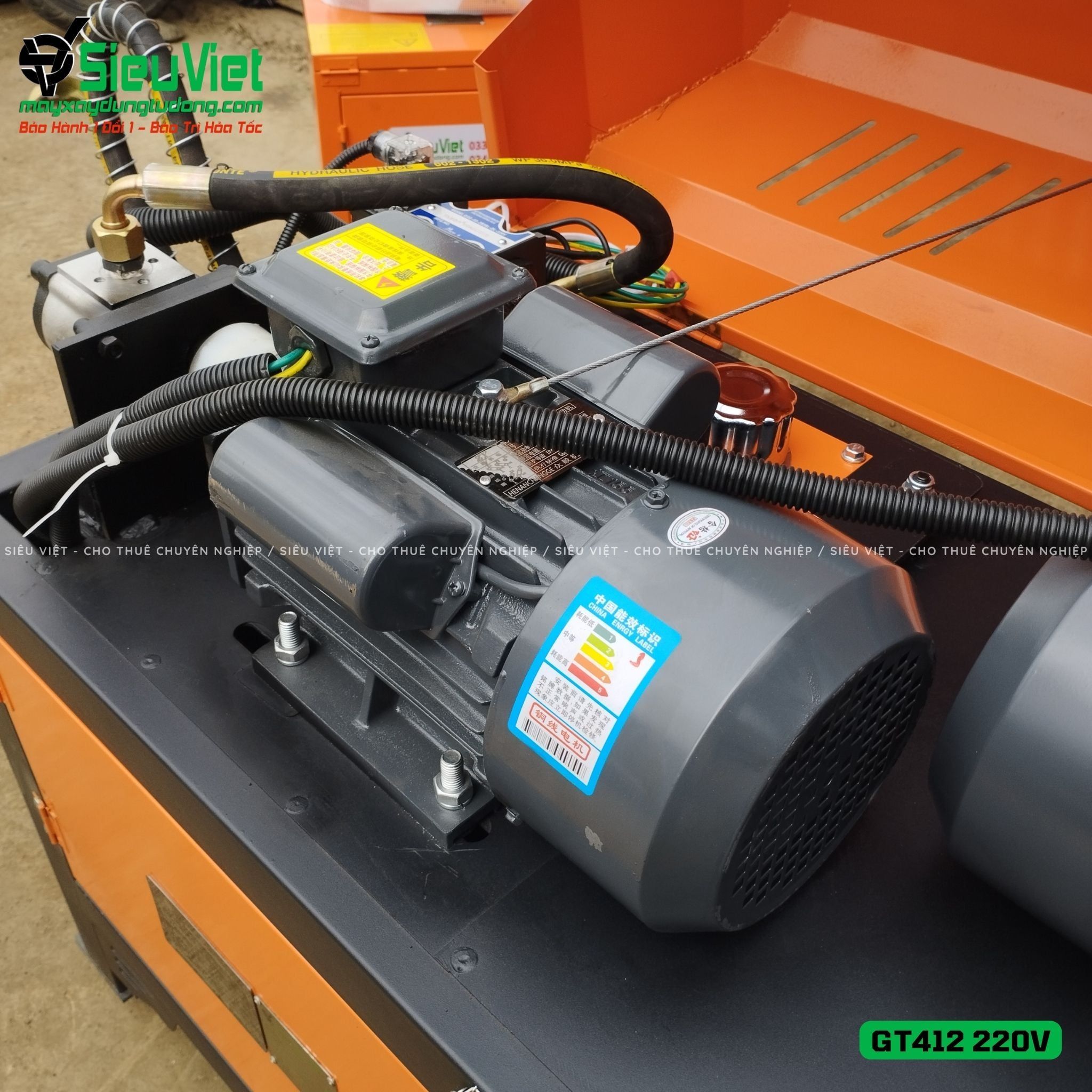 Máy duỗi cắt sắt tự động phi 5 > 10mm GT412 (Điện 220V, dân dụng)