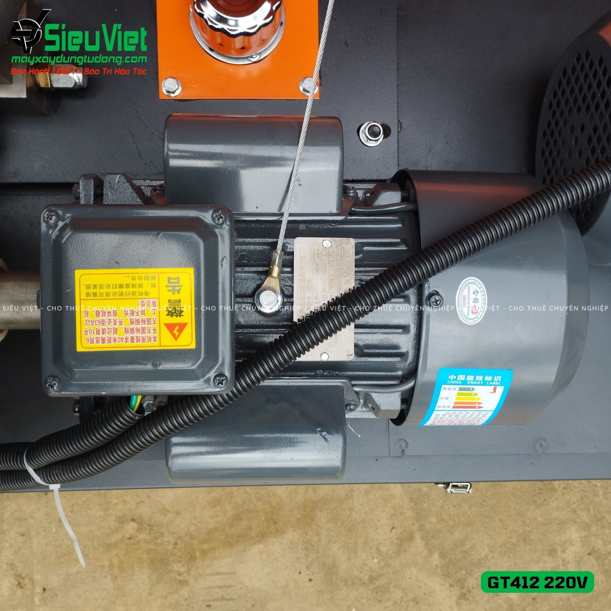 Máy duỗi cắt sắt tự động phi 5 > 10mm GT412 (Điện 220V, dân dụng)
