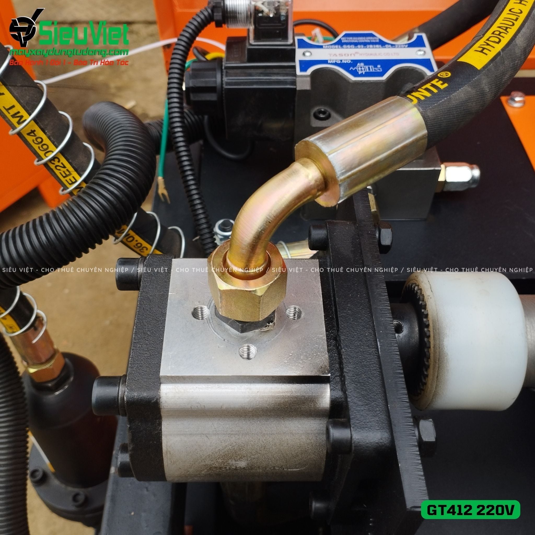 Thuê Ngày Máy duỗi cắt sắt tự động phi 5 > 10mm GT412 (Điện 220V)
