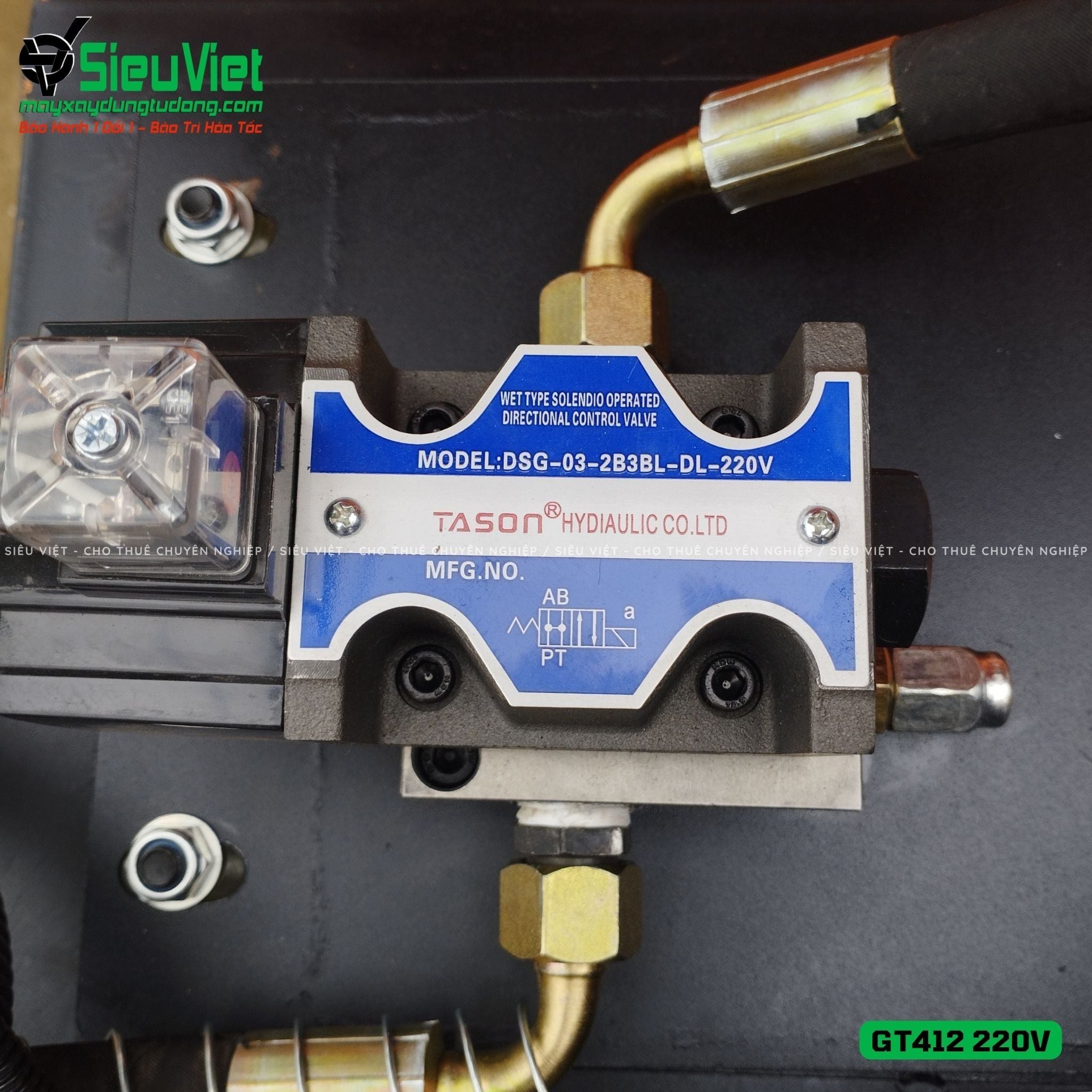 Thuê Ngày Máy duỗi cắt sắt tự động phi 5 > 10mm GT412 (Điện 220V)