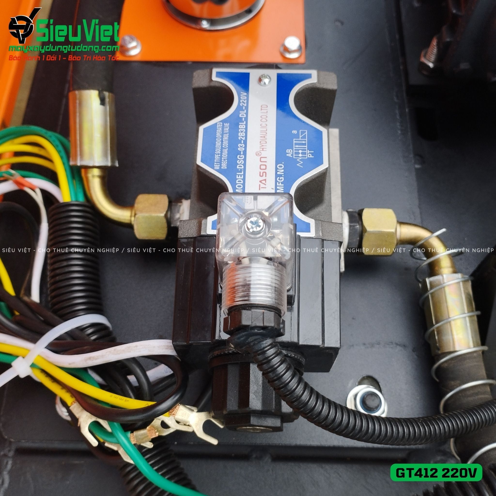 Máy duỗi cắt sắt tự động phi 5 > 10mm GT412 (Điện 220V, dân dụng)