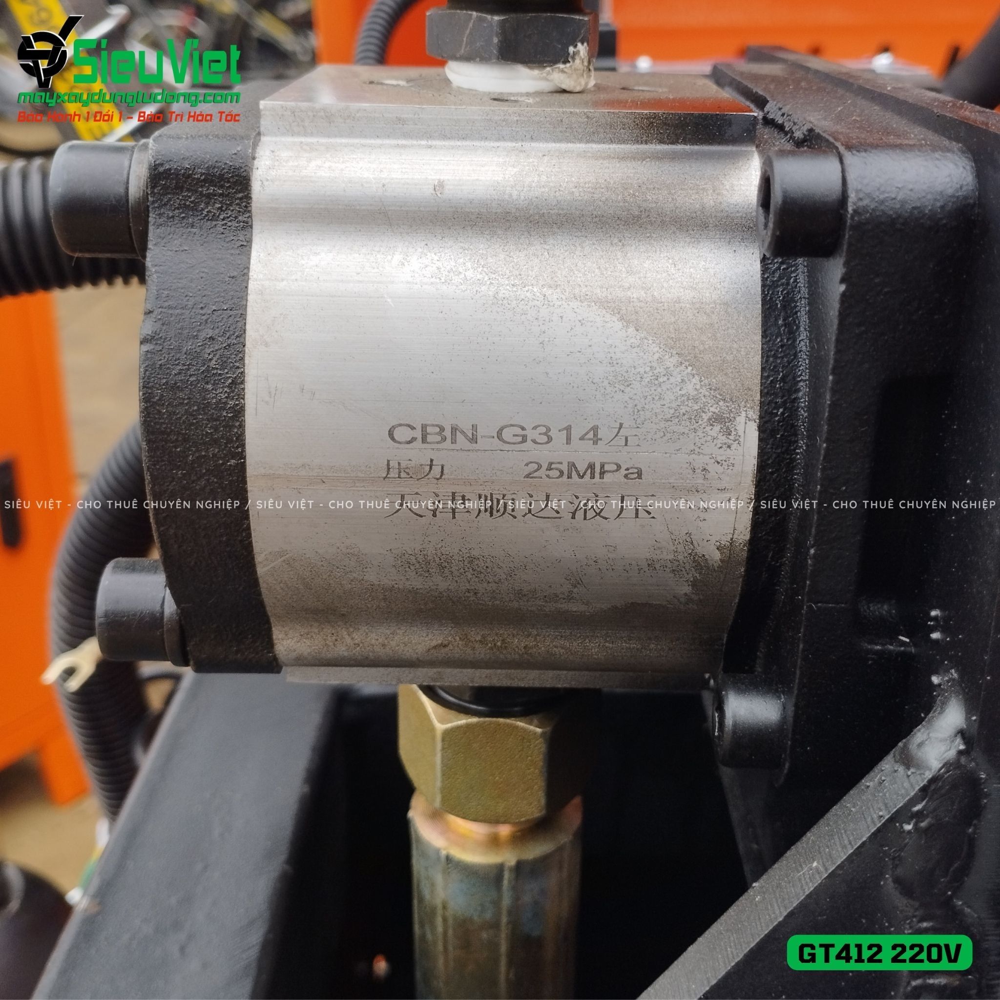 Máy duỗi cắt sắt tự động phi 5 > 10mm GT412 (Điện 220V, dân dụng)
