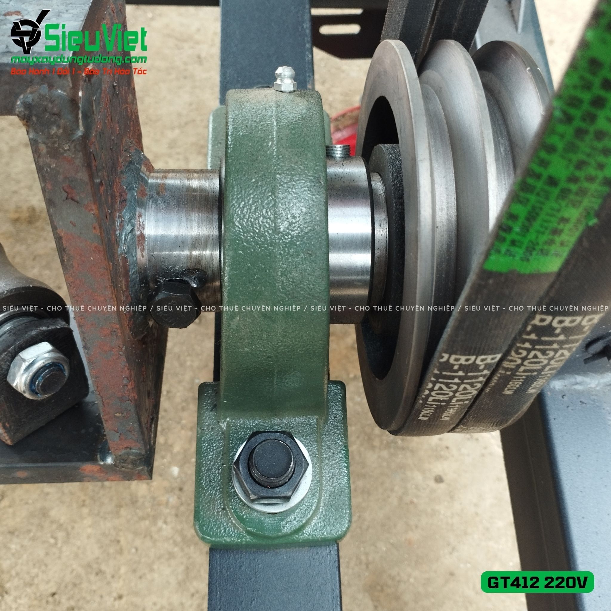 Máy duỗi cắt sắt tự động phi 5 > 10mm GT412 (Điện 220V, dân dụng)