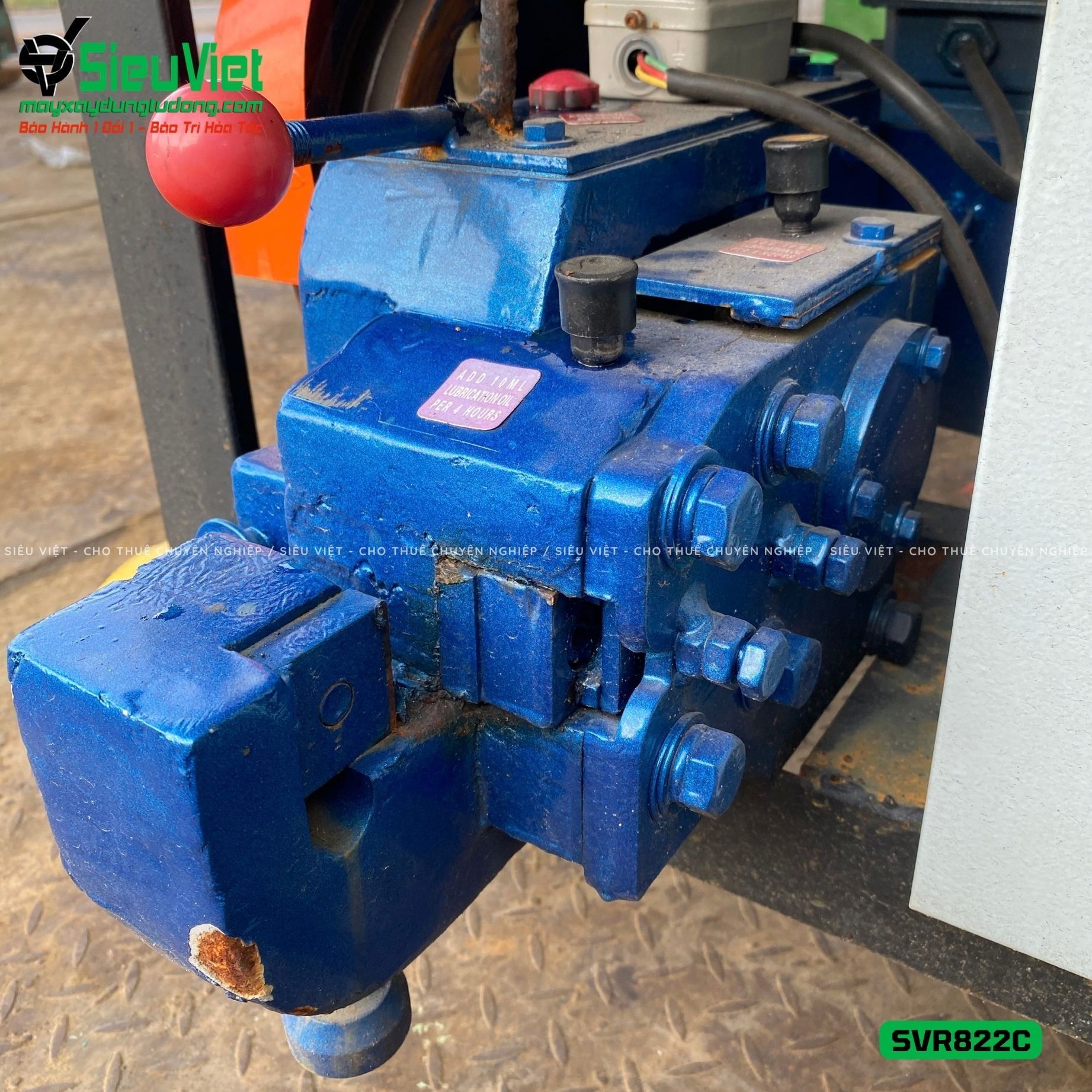 Máy duỗi sắt phế liệu phi 8-22 SVR822C (Điện 380v, 3 Pha)