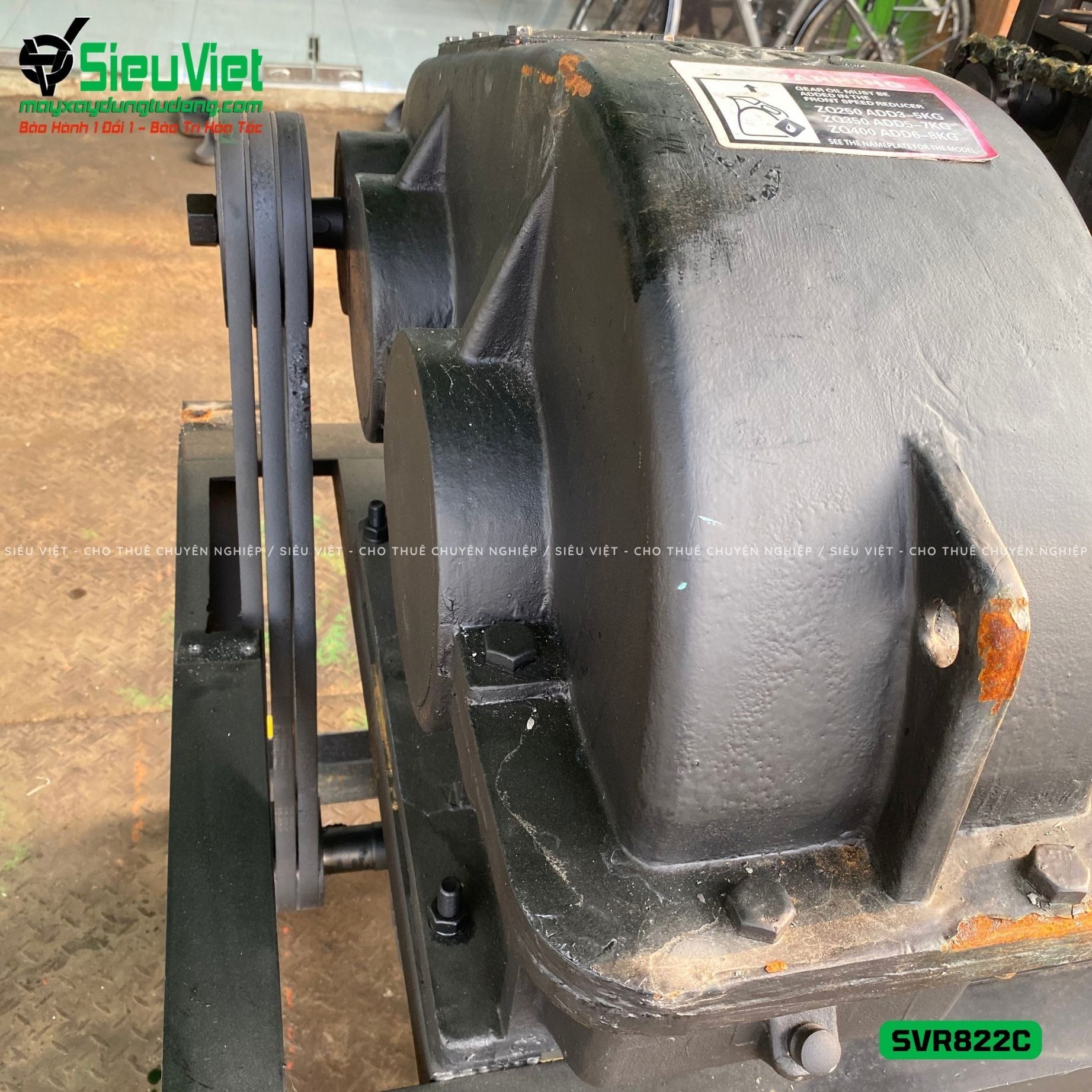 Máy duỗi sắt phế liệu phi 8-22 SVR822C (Điện 380v, 3 Pha)