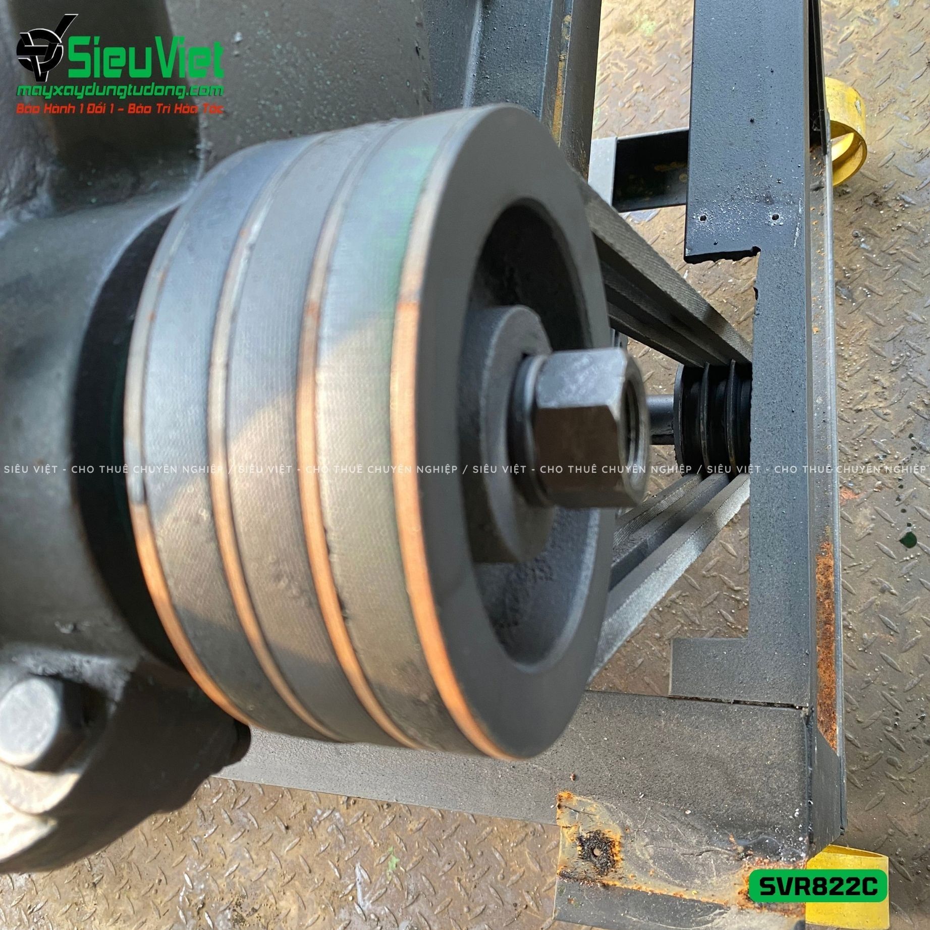 Máy duỗi sắt phế liệu phi 8-22 SVR822C (Điện 380v, 3 Pha)