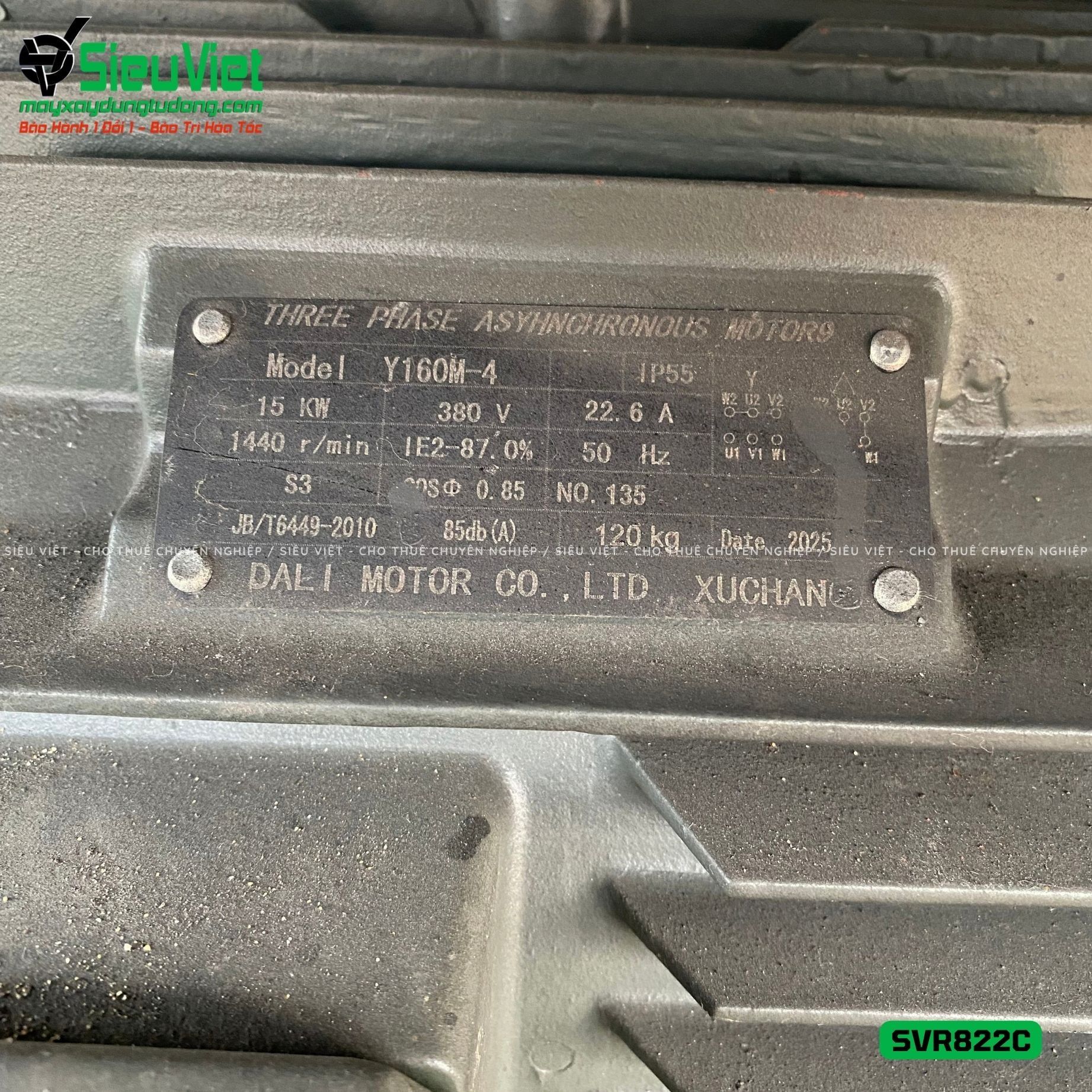 Máy duỗi sắt phế liệu phi 8-22 SVR822C (Điện 380v, 3 Pha)