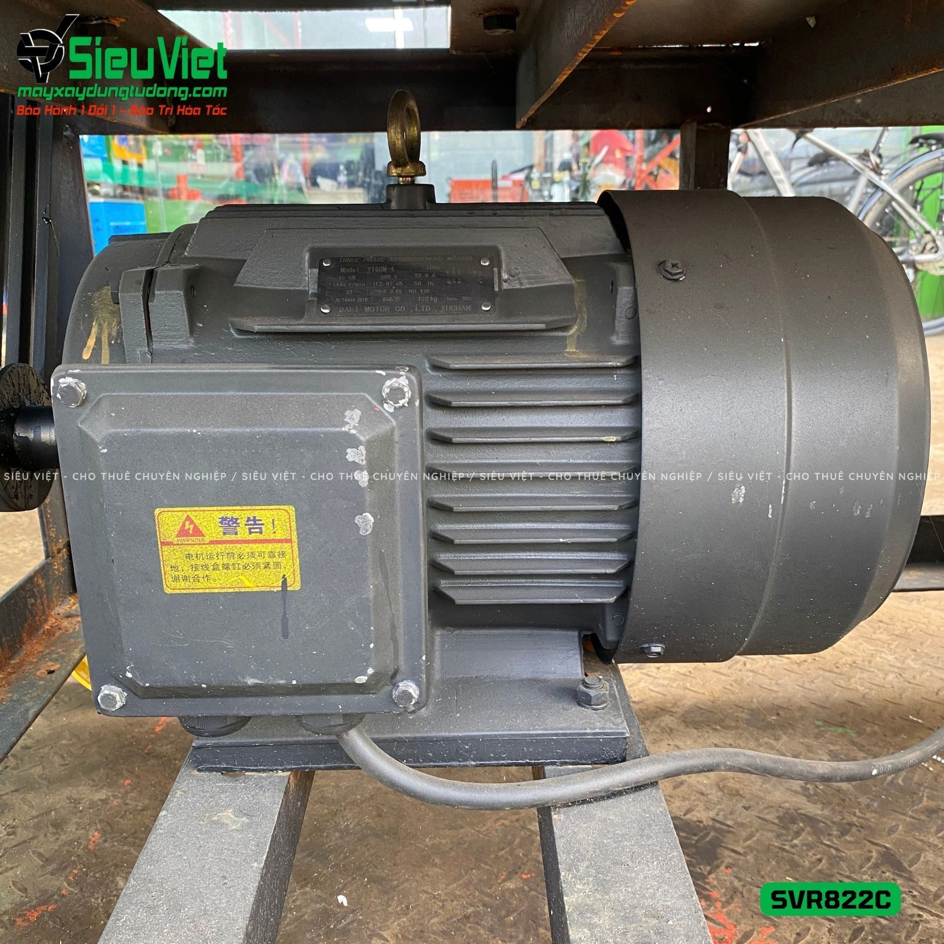 Máy duỗi sắt phế liệu phi 8-22 SVR822C (Điện 380v, 3 Pha)