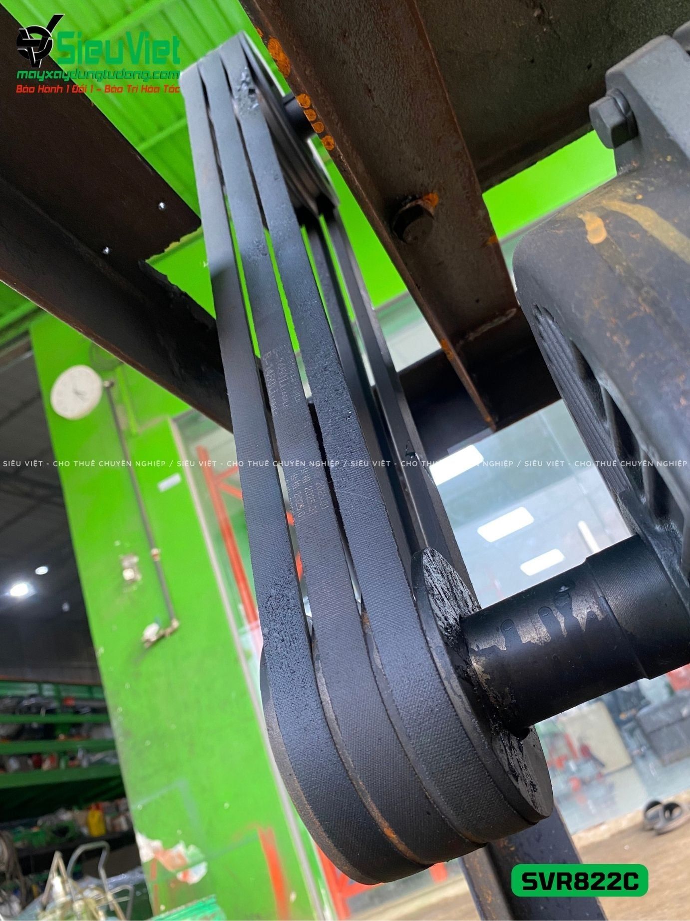 Máy duỗi sắt phế liệu phi 8-22 SVR822C (Điện 380v, 3 Pha)
