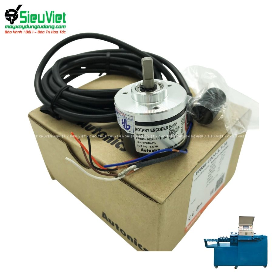 Encoder xung 1024 máy bẻ đai sắt