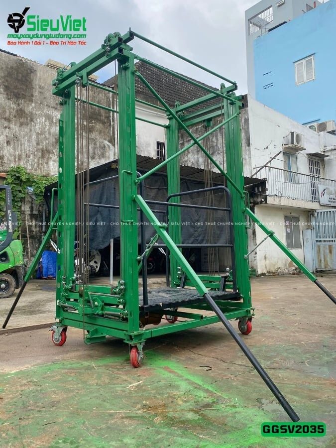 Giàn giáo điện cao 3.5m sàn GGSV2035 (Điện 220v, Dân dụng)