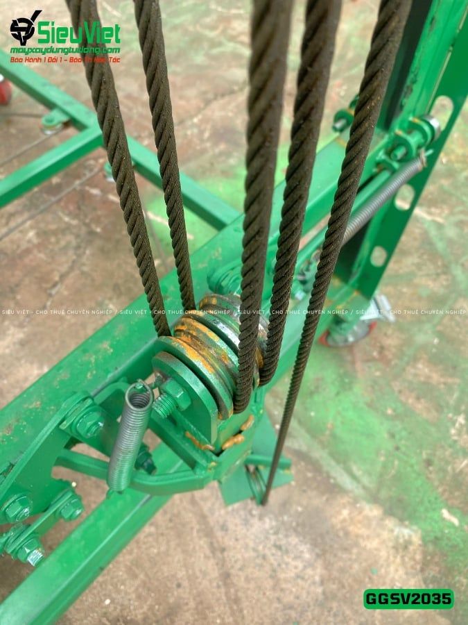Giàn giáo điện cao 3.5m sàn GGSV2035 (Điện 220v, Dân dụng)