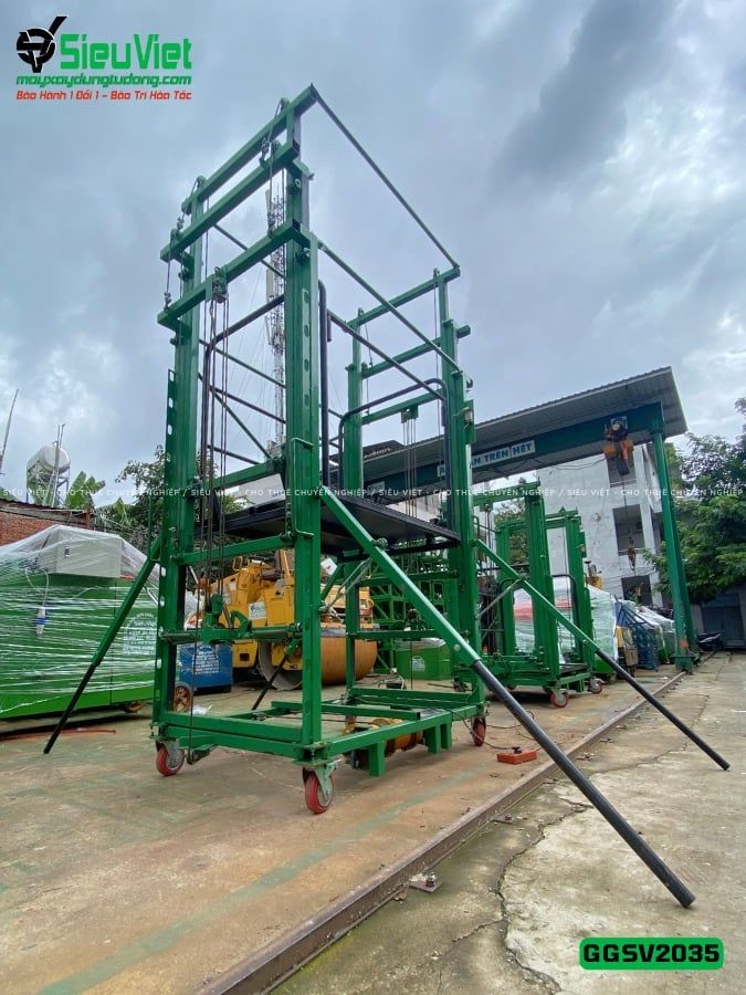 Giàn giáo điện cao 3.5m sàn GGSV2035 (Điện 220v, Dân dụng)