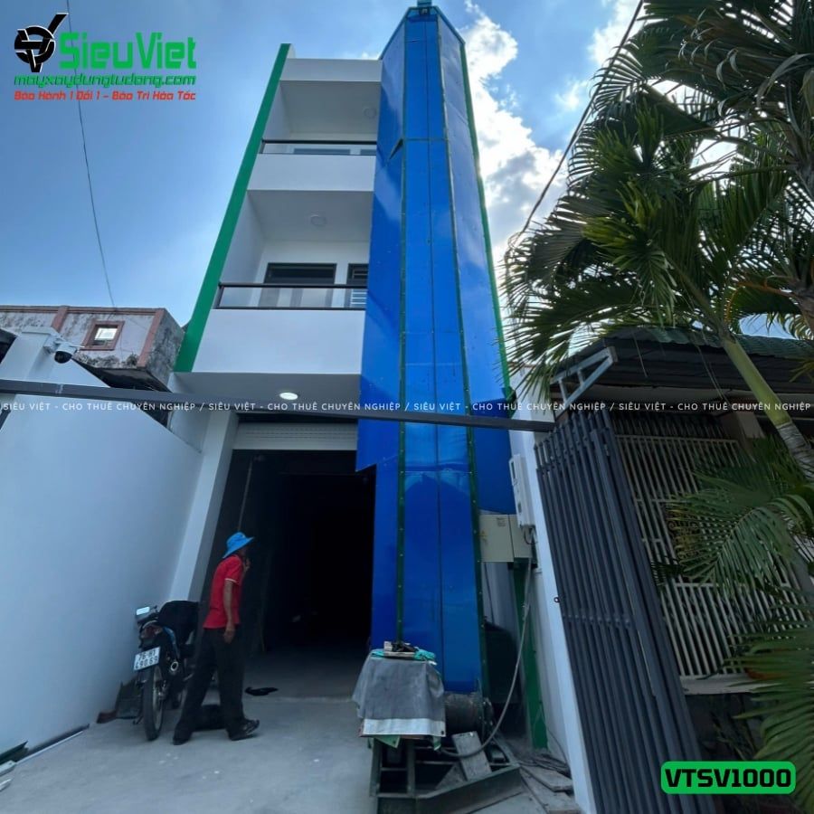 Vận thăng nâng hàng 1000kg cao 12m (Điện 380V, 3 phase)