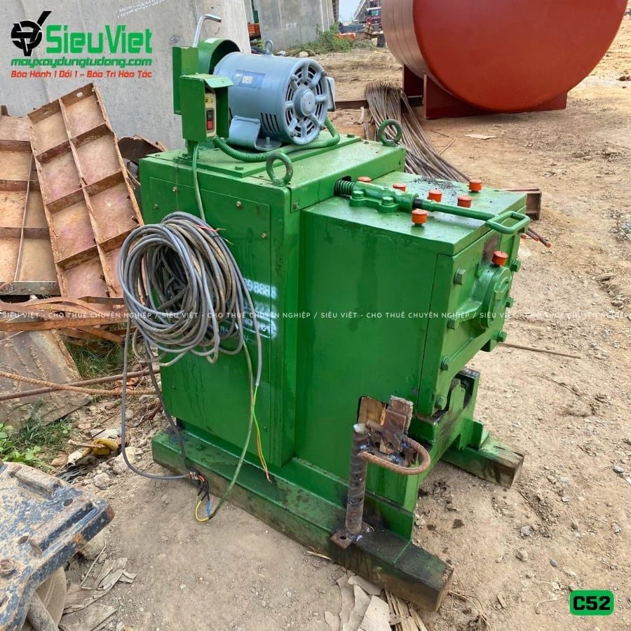 Thuê Tháng Máy cắt sắt phi 10-42mm C52 - Điện 380V, 3 Pha