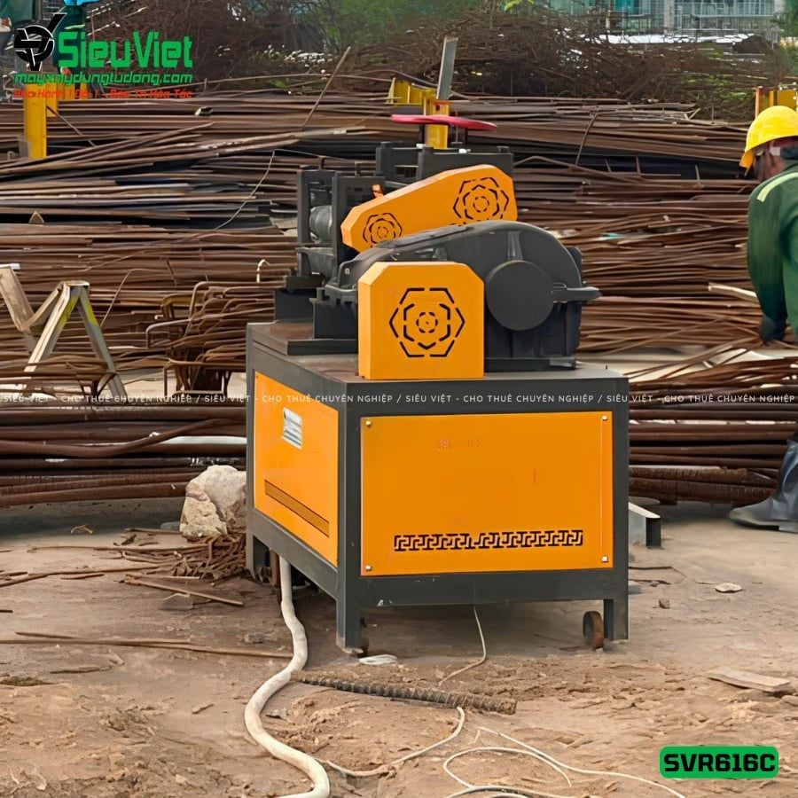 Thuê Tháng Máy duỗi sắt phế liệu phi 6-16 SVR616C (Điện 380v, 3 Pha)
