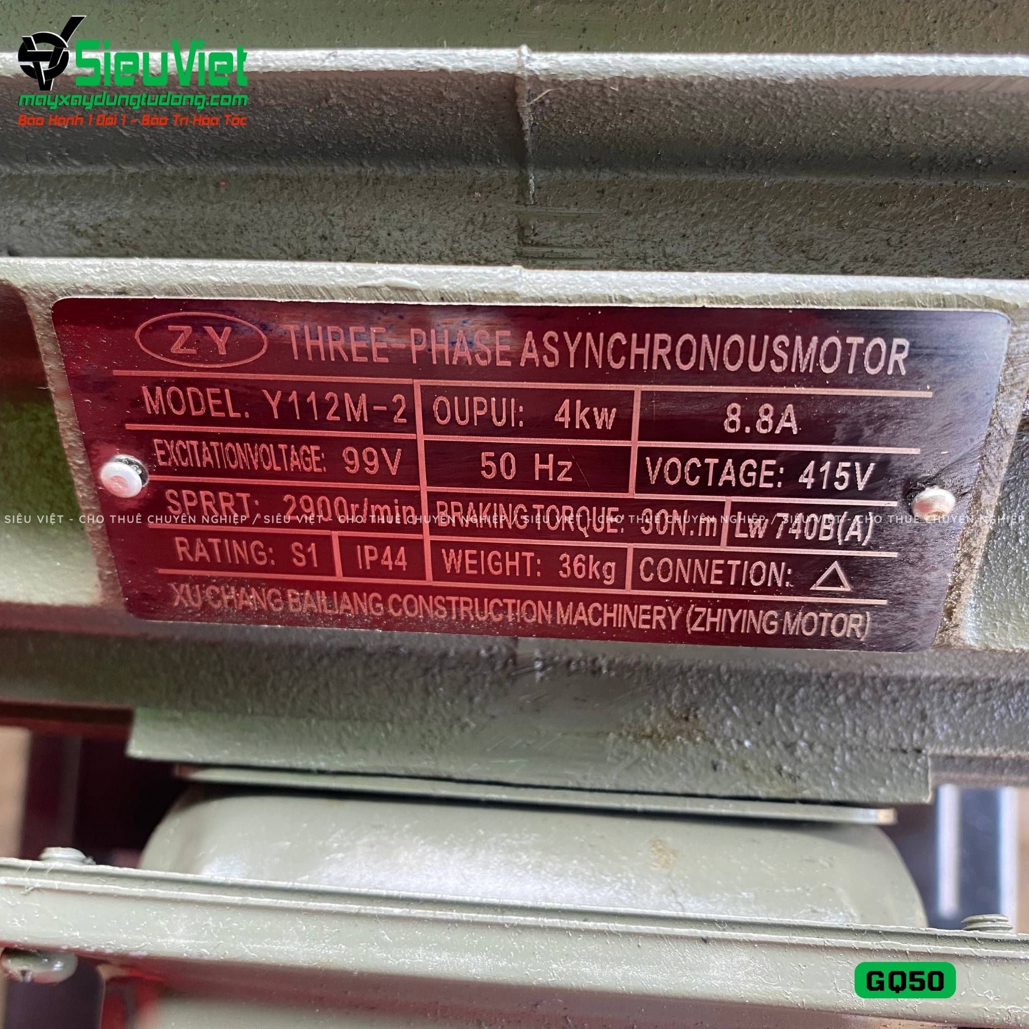Máy cắt sắt GQ50 Trung Quốc - Điện 380v, 3 Pha