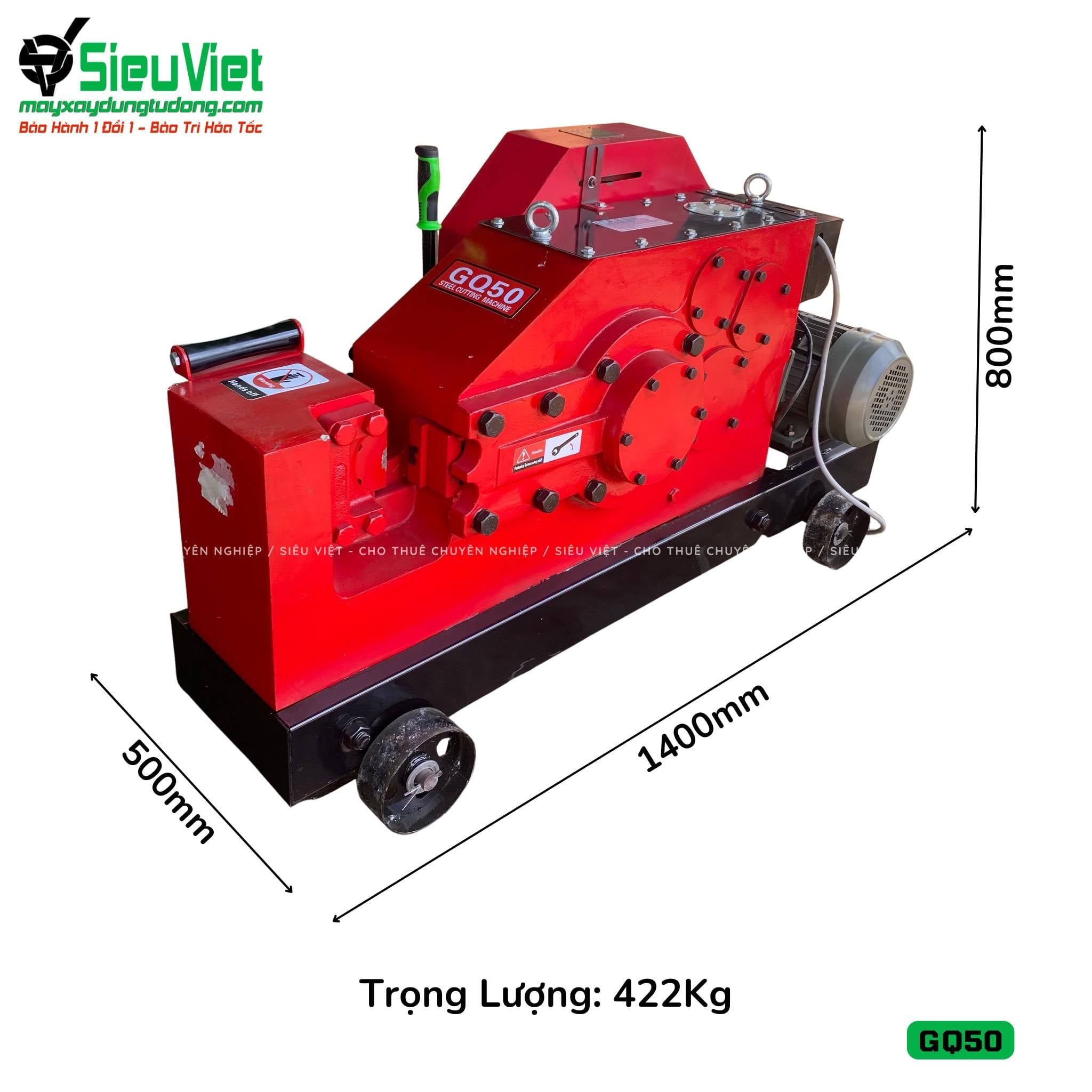 Máy cắt sắt GQ50 Trung Quốc - Điện 380v, 3 Pha