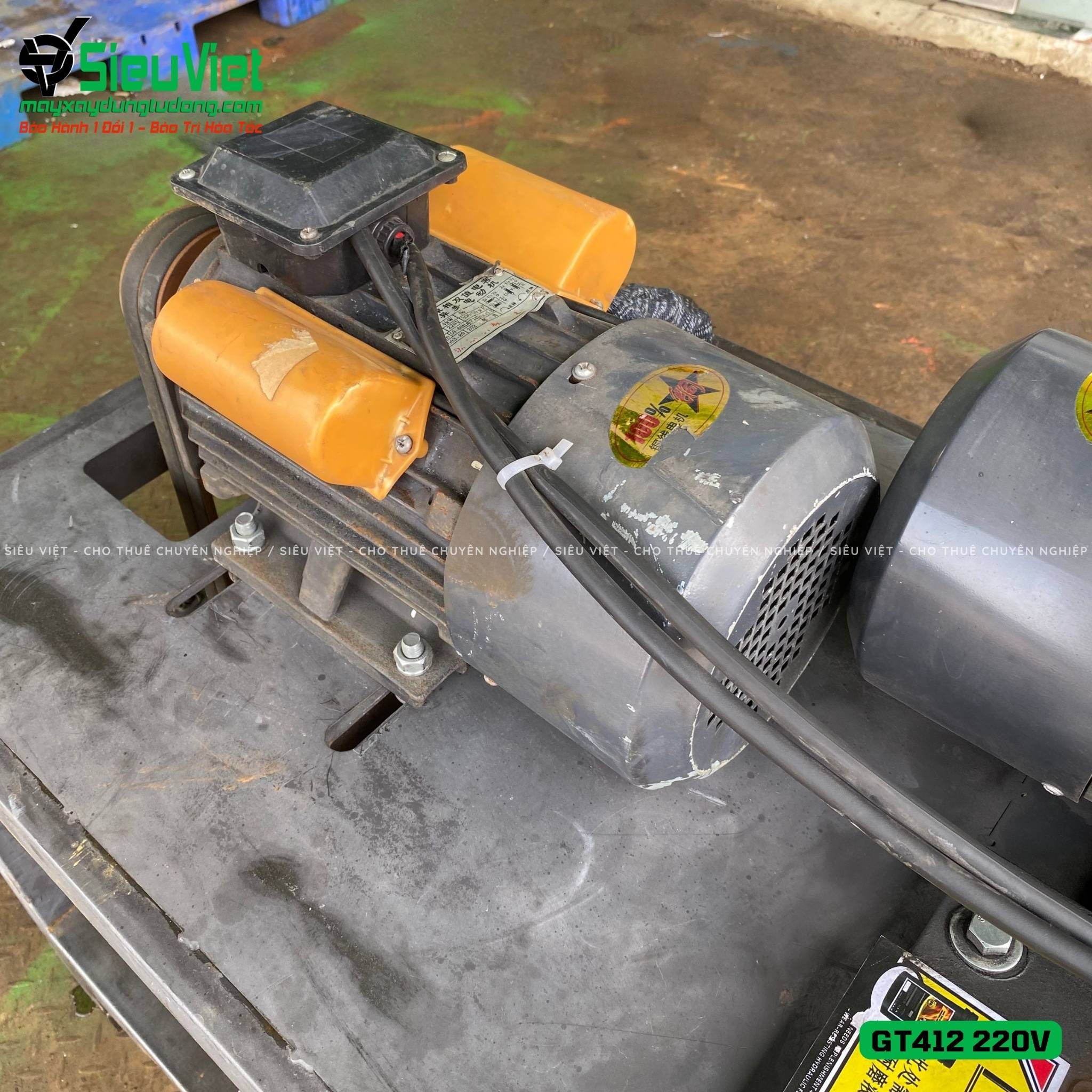 (Cũ) Máy duỗi cắt sắt tự động phi 5 > 10mm GT412 - Điện 220v, dân dụng