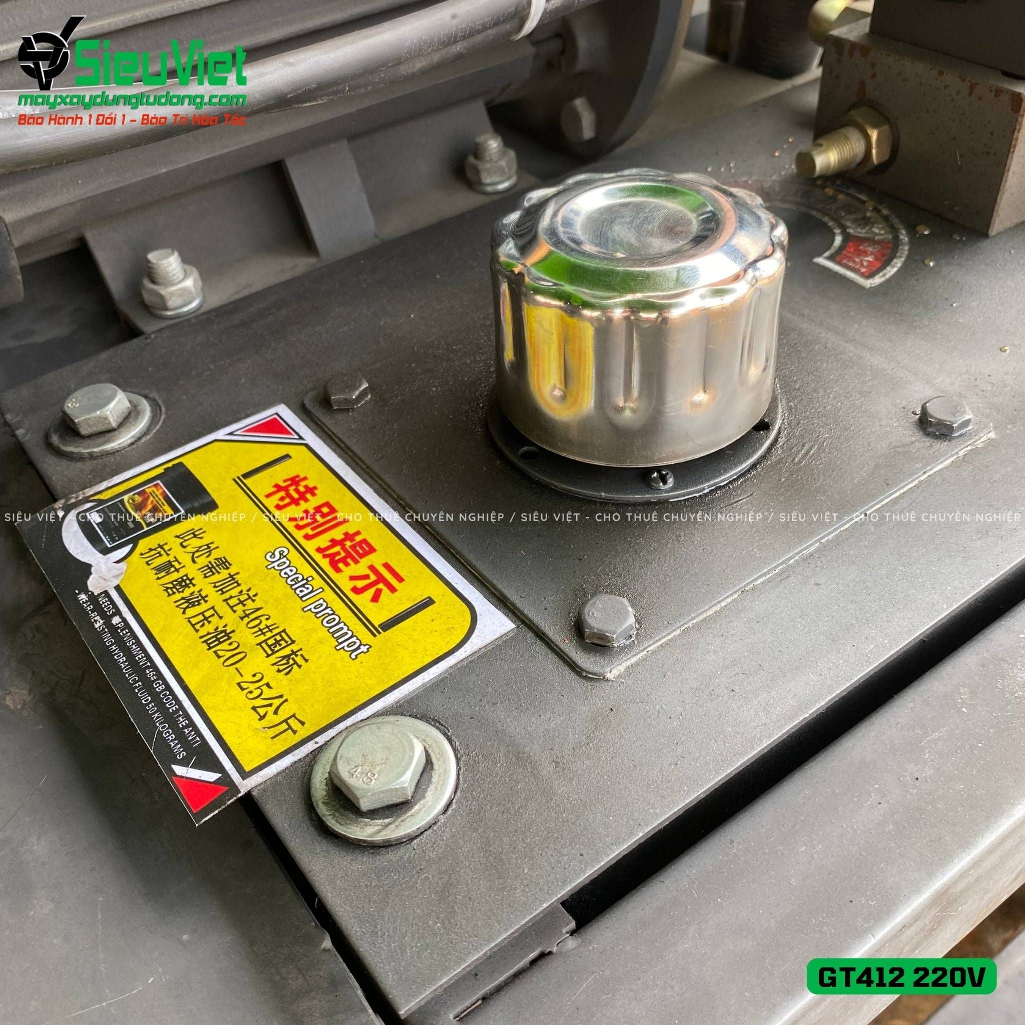 (Cũ) Máy duỗi cắt sắt tự động phi 5 > 10mm GT412 - Điện 220v, dân dụng