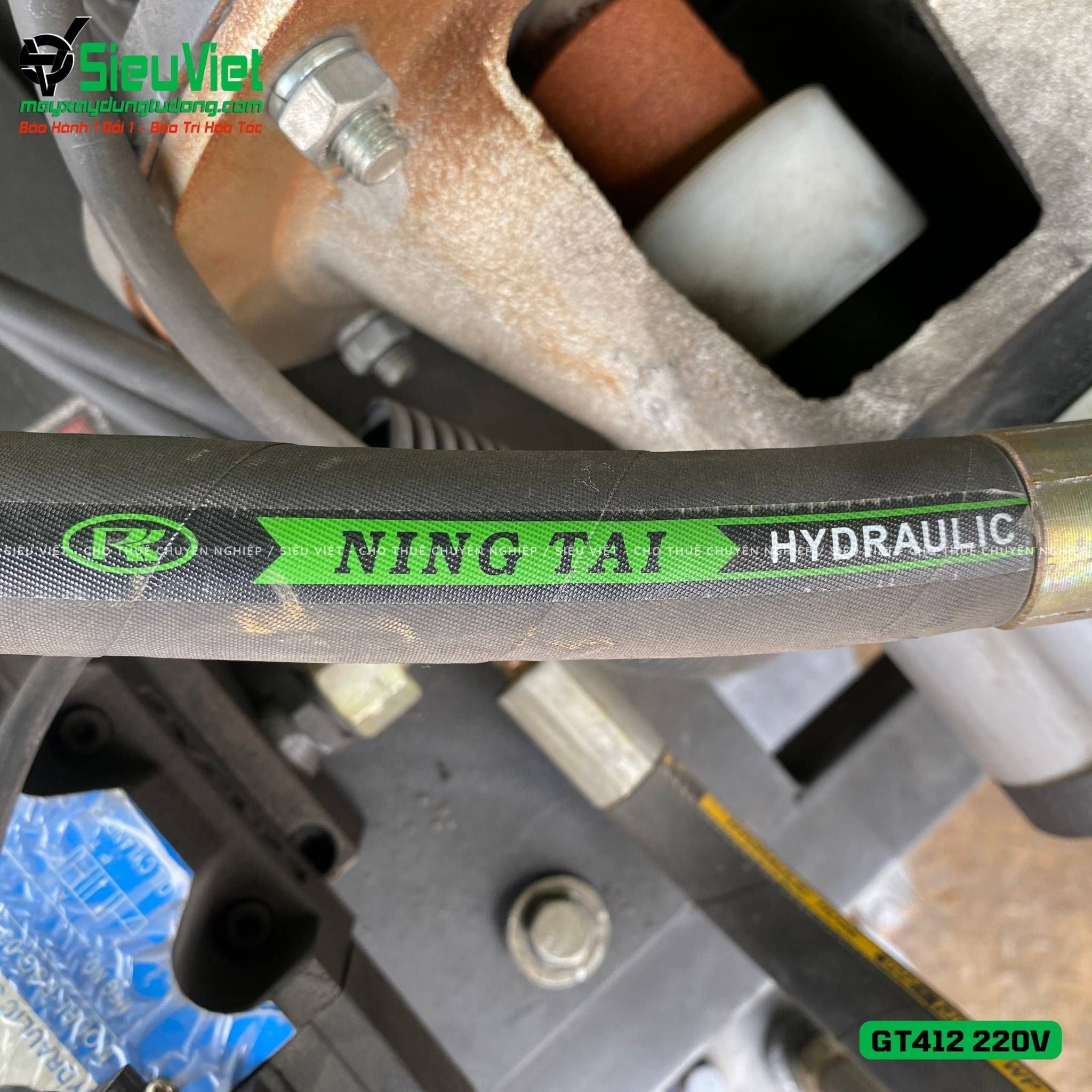 (Cũ) Máy duỗi cắt sắt tự động phi 5 > 10mm GT412 - Điện 220v, dân dụng