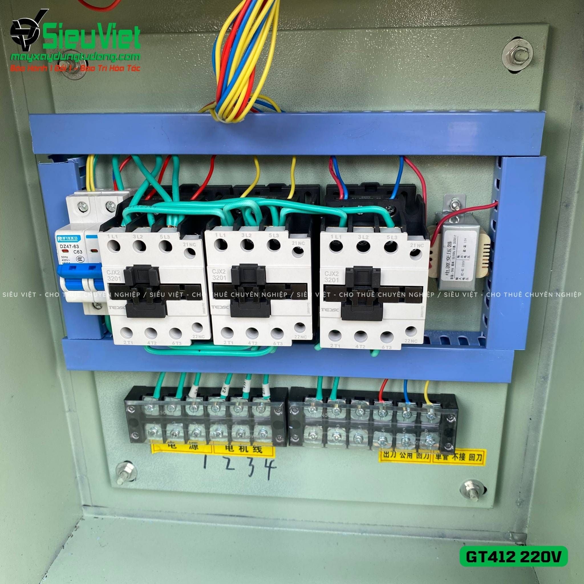 (Cũ) Máy duỗi cắt sắt tự động phi 5 > 10mm GT412 - Điện 220v, dân dụng