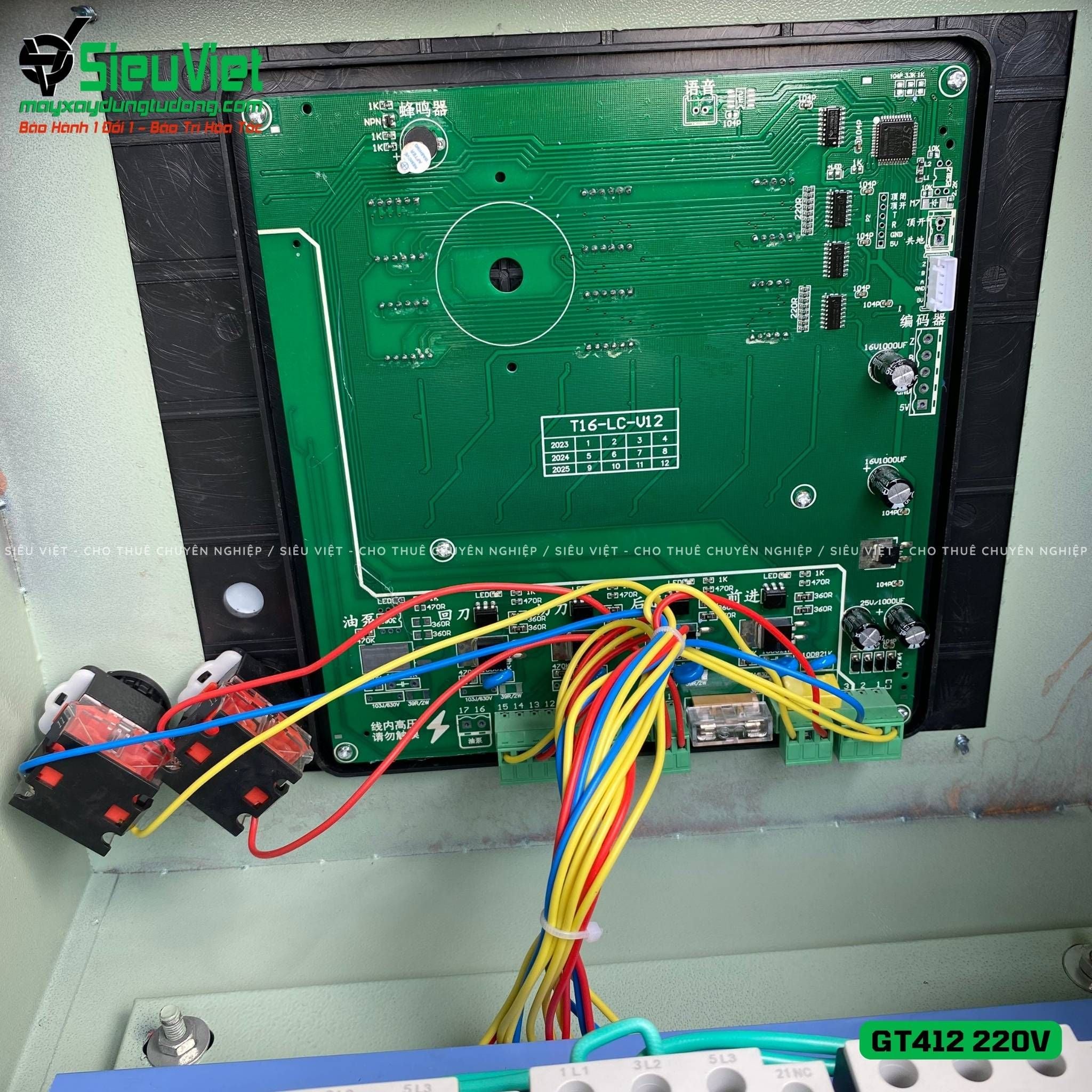 (Cũ) Máy duỗi cắt sắt tự động phi 5 > 10mm GT412 - Điện 220v, dân dụng