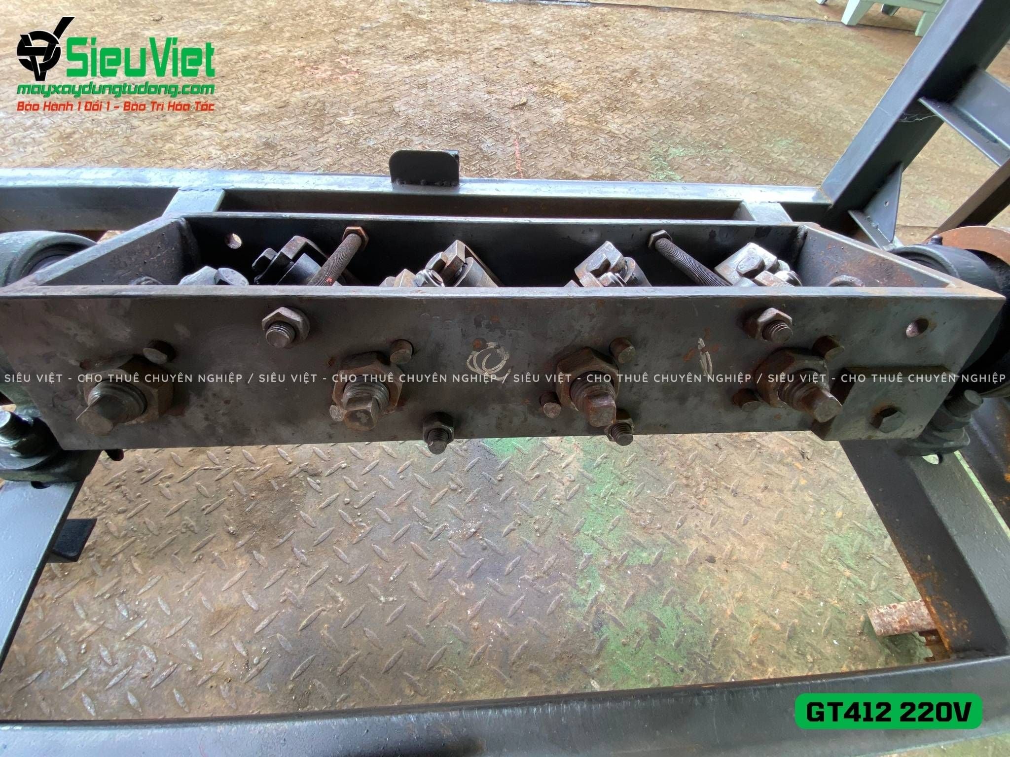 (Cũ) Máy duỗi cắt sắt tự động phi 5 > 10mm GT412 - Điện 220v, dân dụng