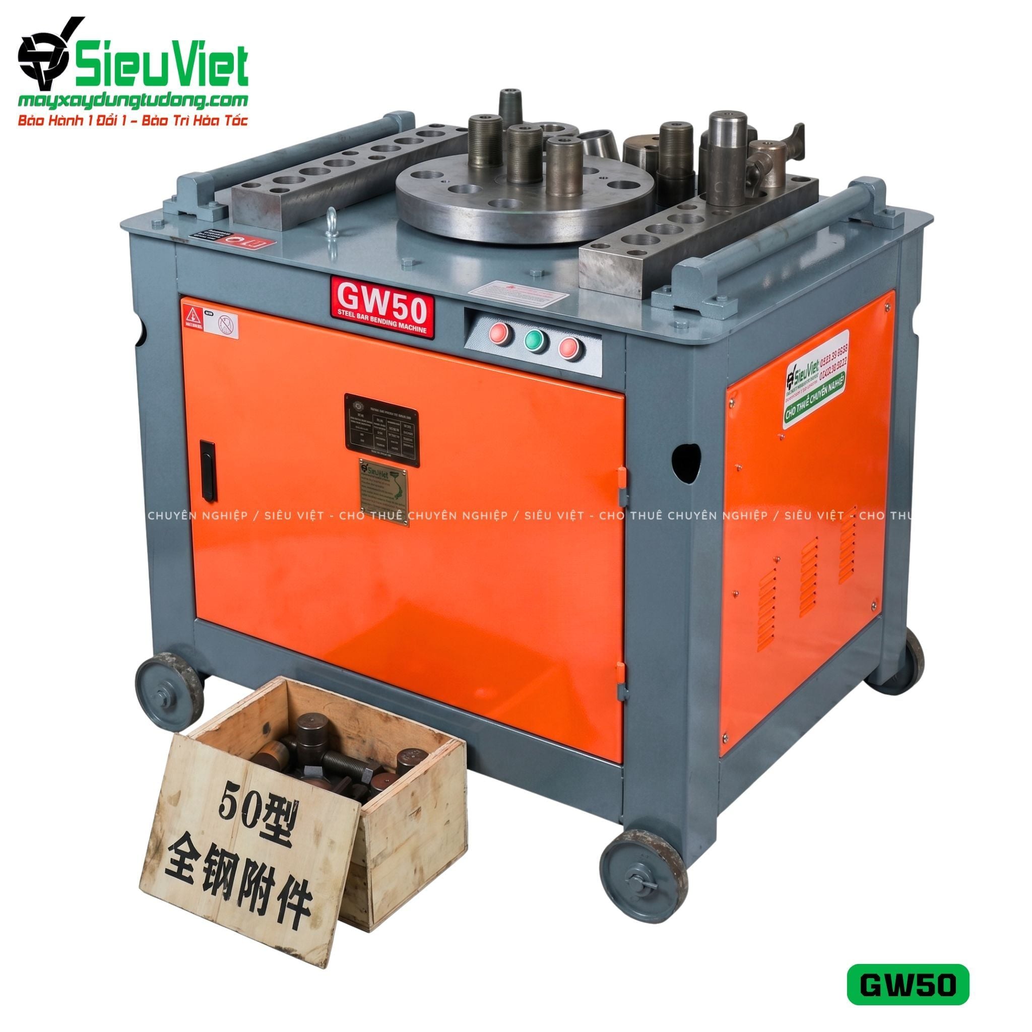 Máy uốn sắt GW50 Trung Quốc - Điện 380V, 3 Pha