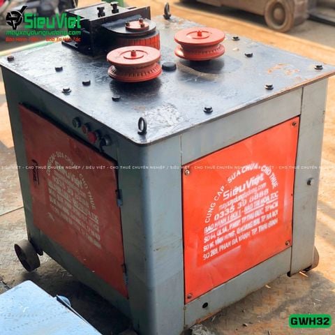 Thuê Tháng Máy uốn vòng tròn sắt xây dựng GWH32 Trung Quốc - Điện 380v, 3 Pha