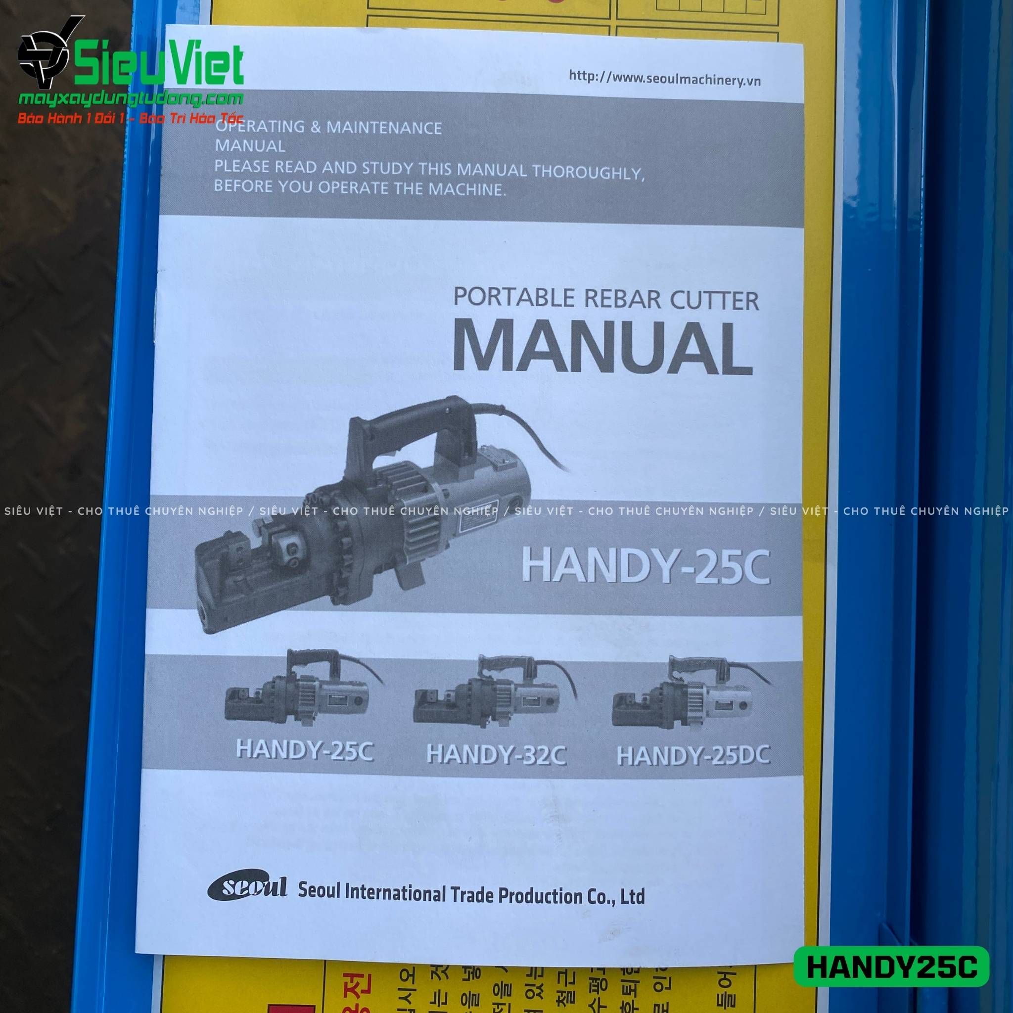 Máy cắt sắt thủy lực cầm tay phi 25 Handy-25C Seoul Hàn Quốc