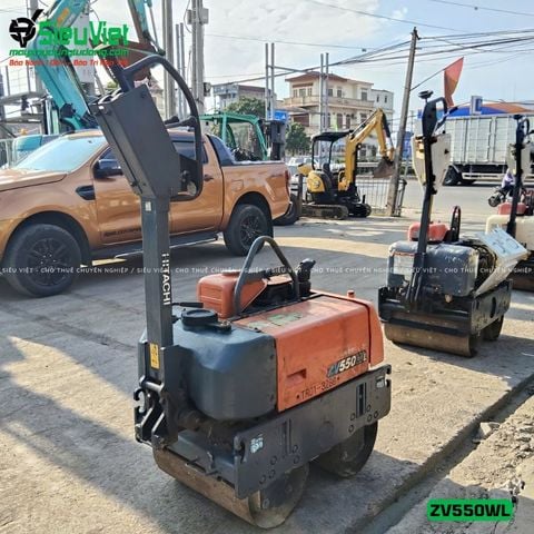 Xe lu rung dắt tay 600Kg Hitachi ZV550WL Nhật Bản (10301)
