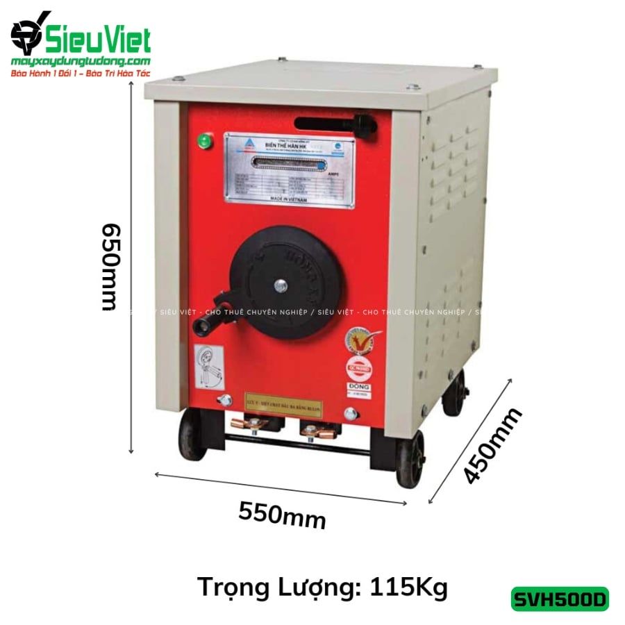 Máy biến thế hàn SVH500D (Điện 220V / 380V)