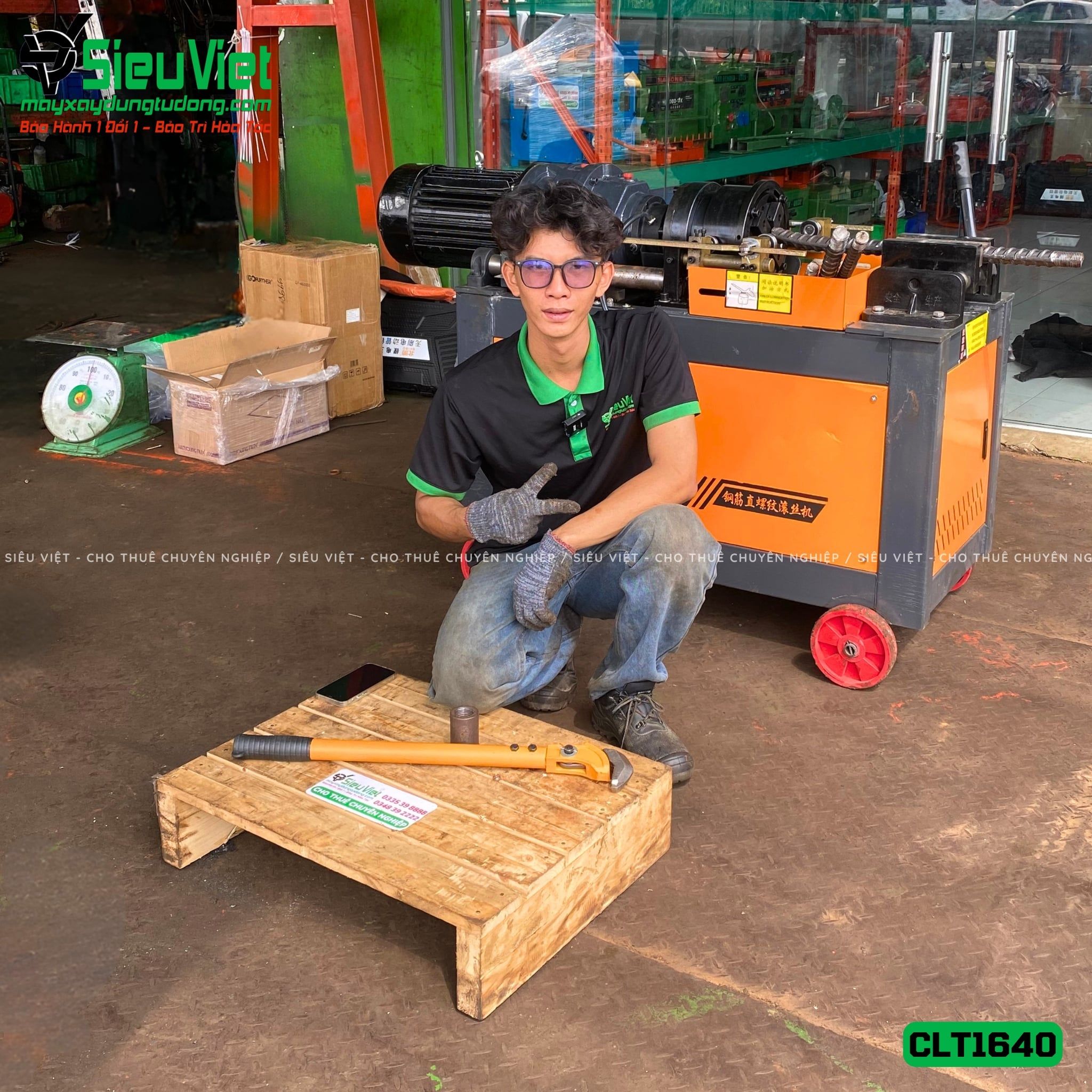 Kìm siết vặn Coupler bằng tay sắt phi 16-40 CLT1640