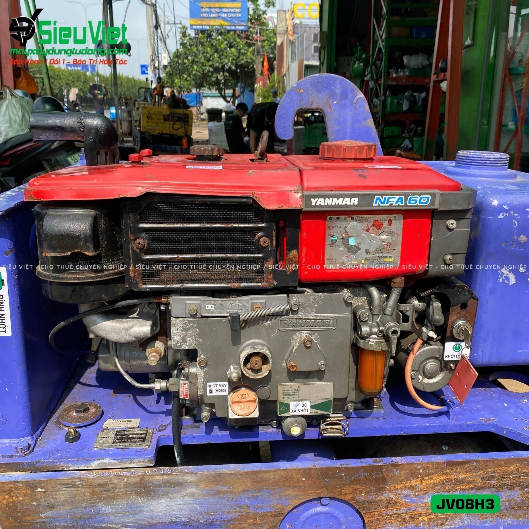 Xe lu rung dắt tay 700Kg Komatsu JV08H-3 Nhật Bản (JV08H36016)