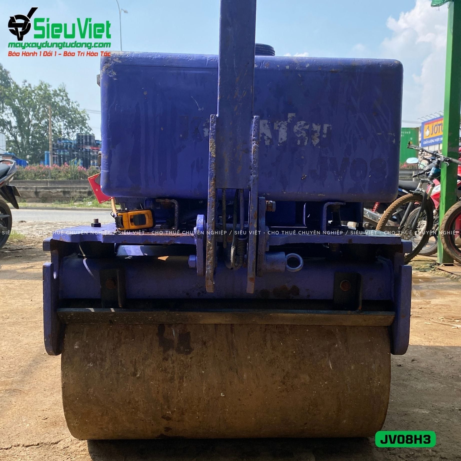 Xe lu rung dắt tay 700Kg Komatsu JV08H-3 Nhật Bản (JV08H36016)
