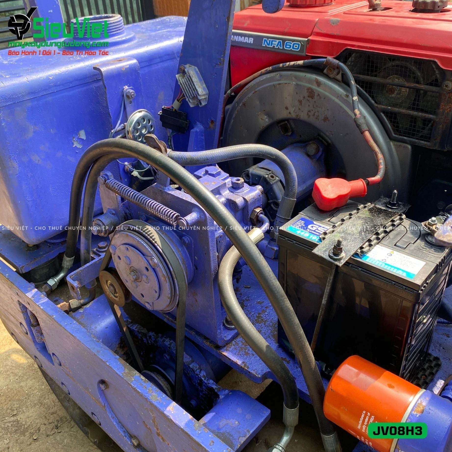 Xe lu rung dắt tay 700Kg Komatsu JV08H-3 Nhật Bản (JV08H36016)