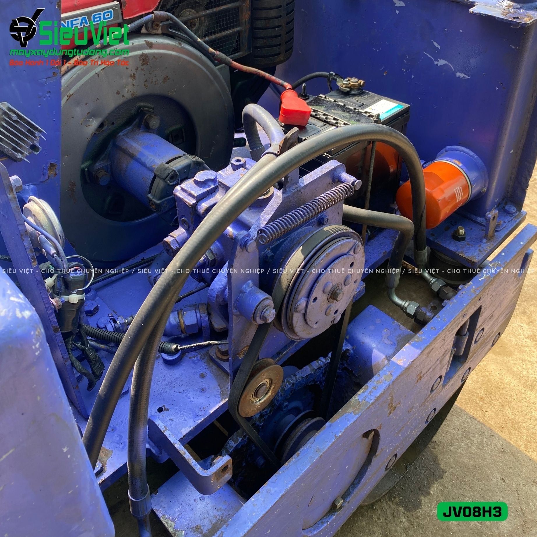 Xe lu rung dắt tay 700Kg Komatsu JV08H-3 Nhật Bản (JV08H36016)