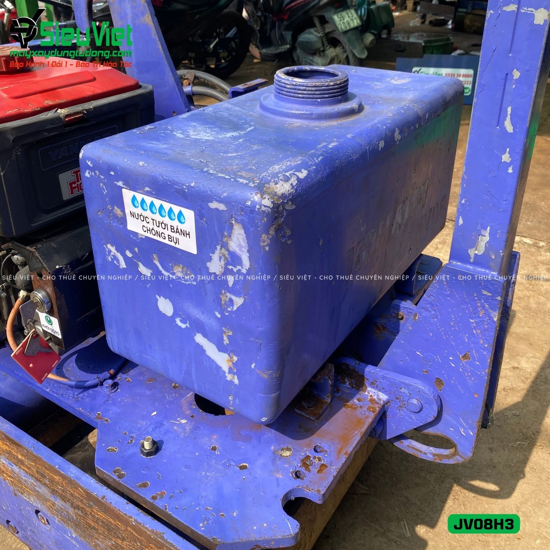 Xe lu rung dắt tay 700Kg Komatsu JV08H-3 Nhật Bản (JV08H36016)