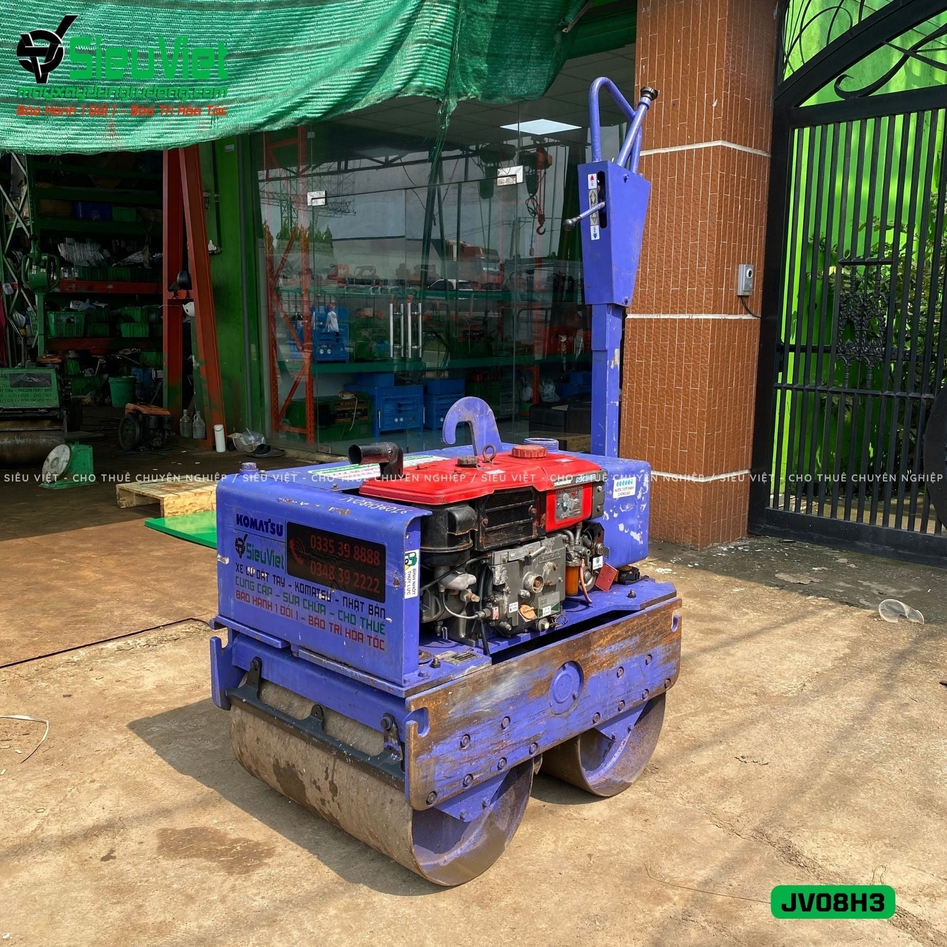 Xe lu rung dắt tay 700Kg Komatsu JV08H-3 Nhật Bản (JV08H36016)
